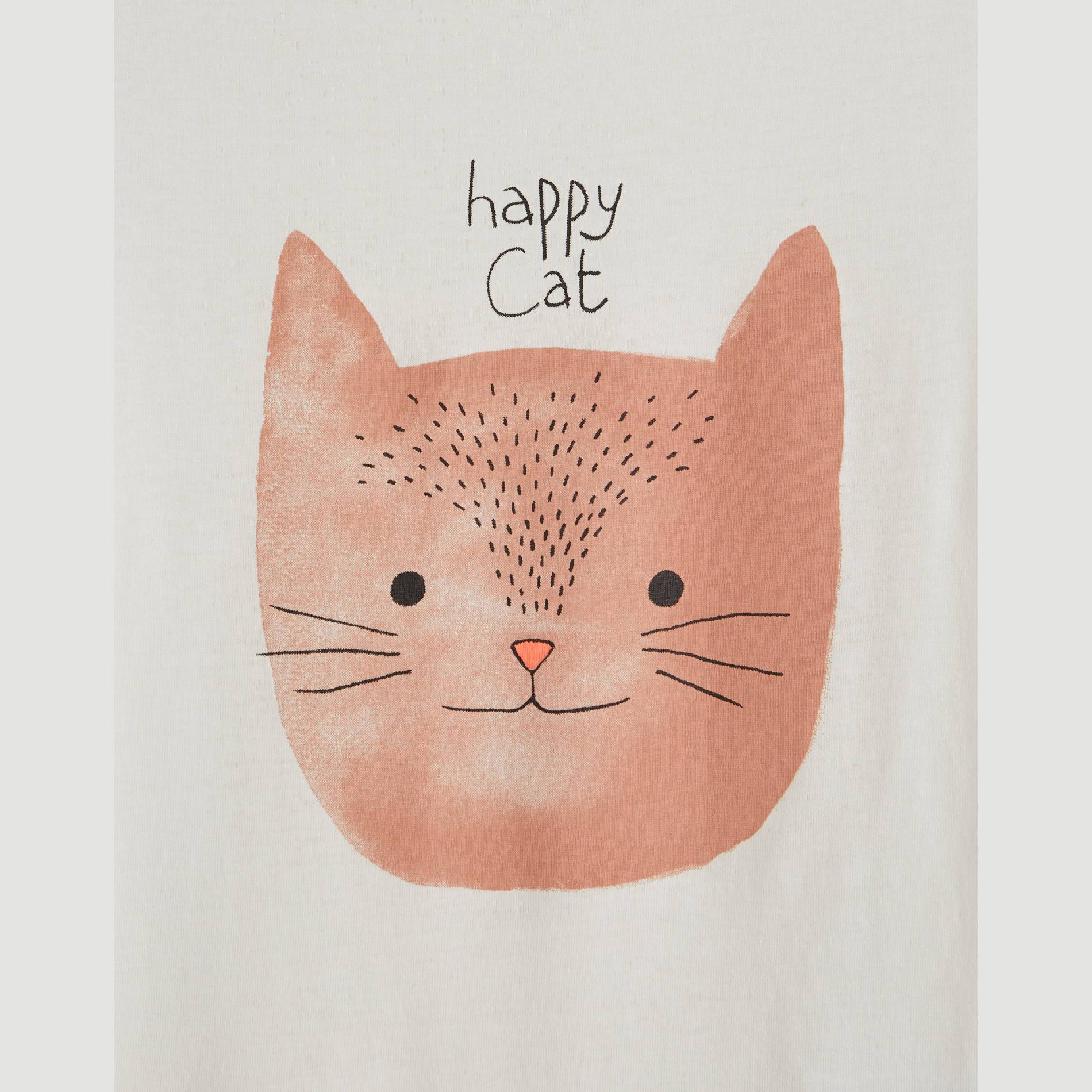 T-shirt manches courtes imprime, Ecru, large image number 2.0