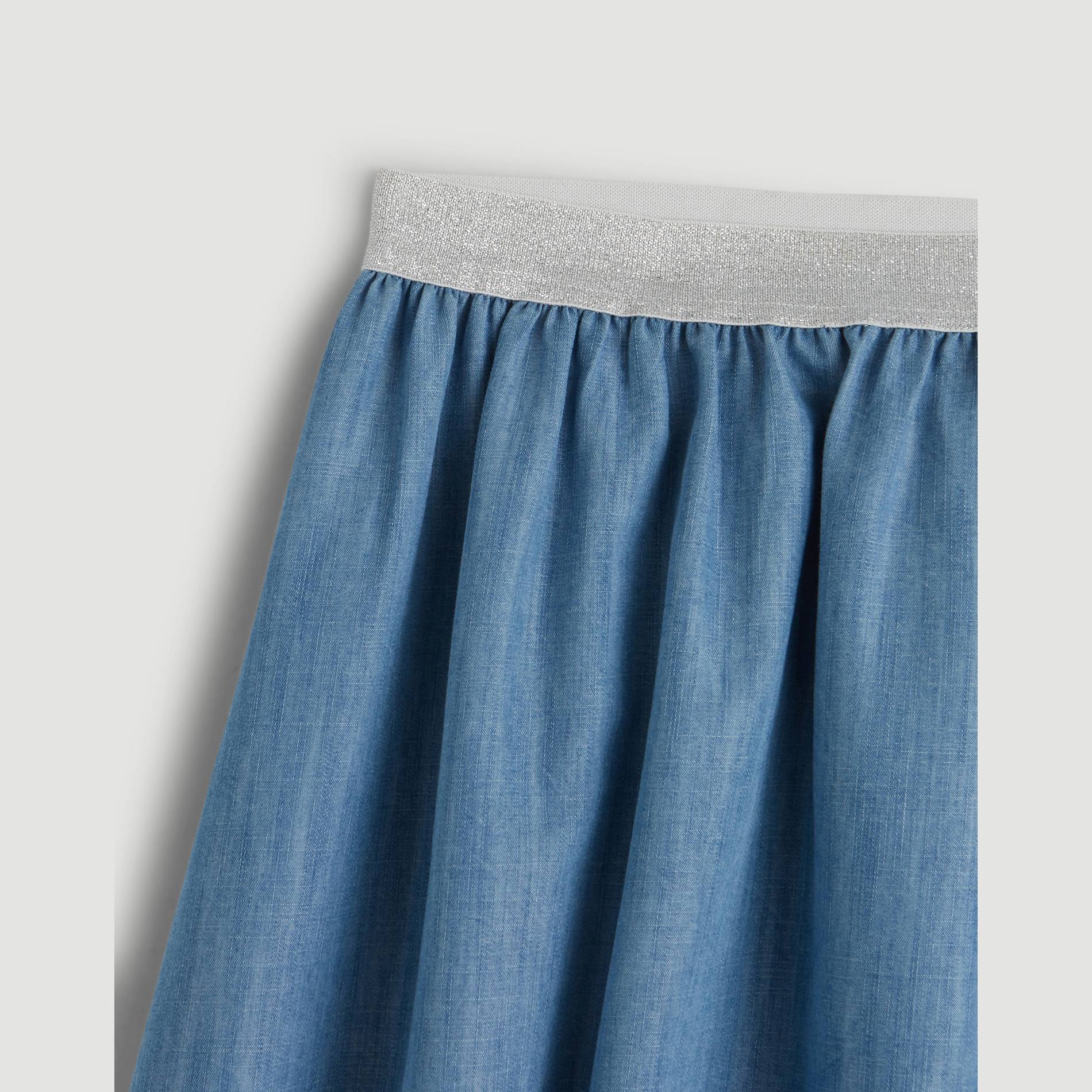 Jupe chambray, Indigo, large image number 2.0