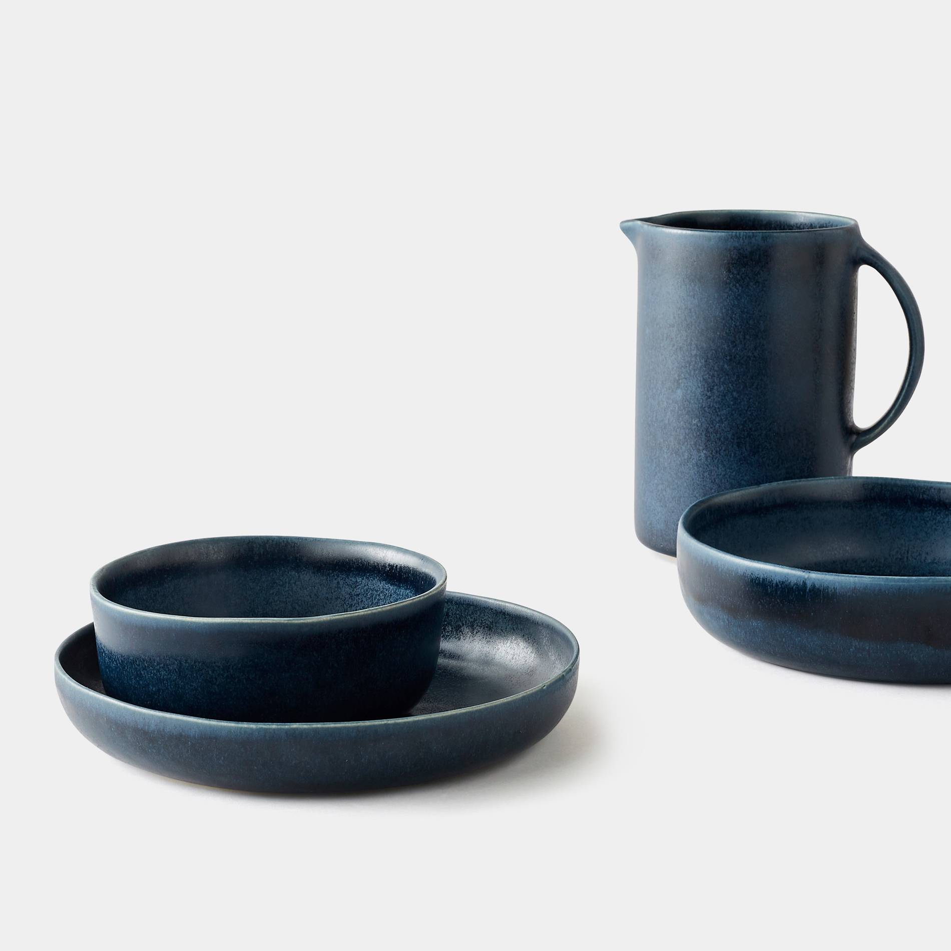 Assiette plate, Indigo, large image number 1