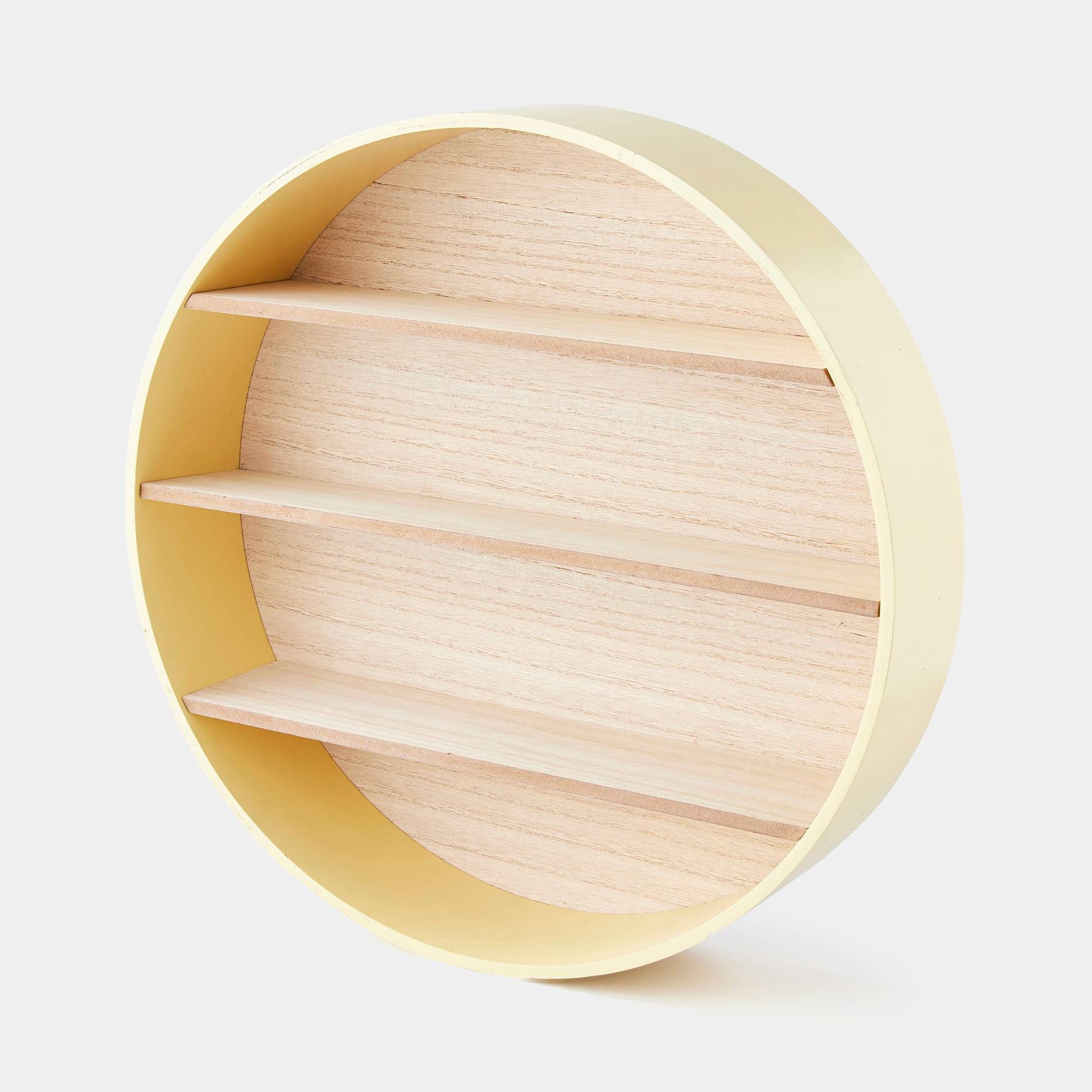 Etagère ronde en bois, Pamplemousse, large image number 0.0