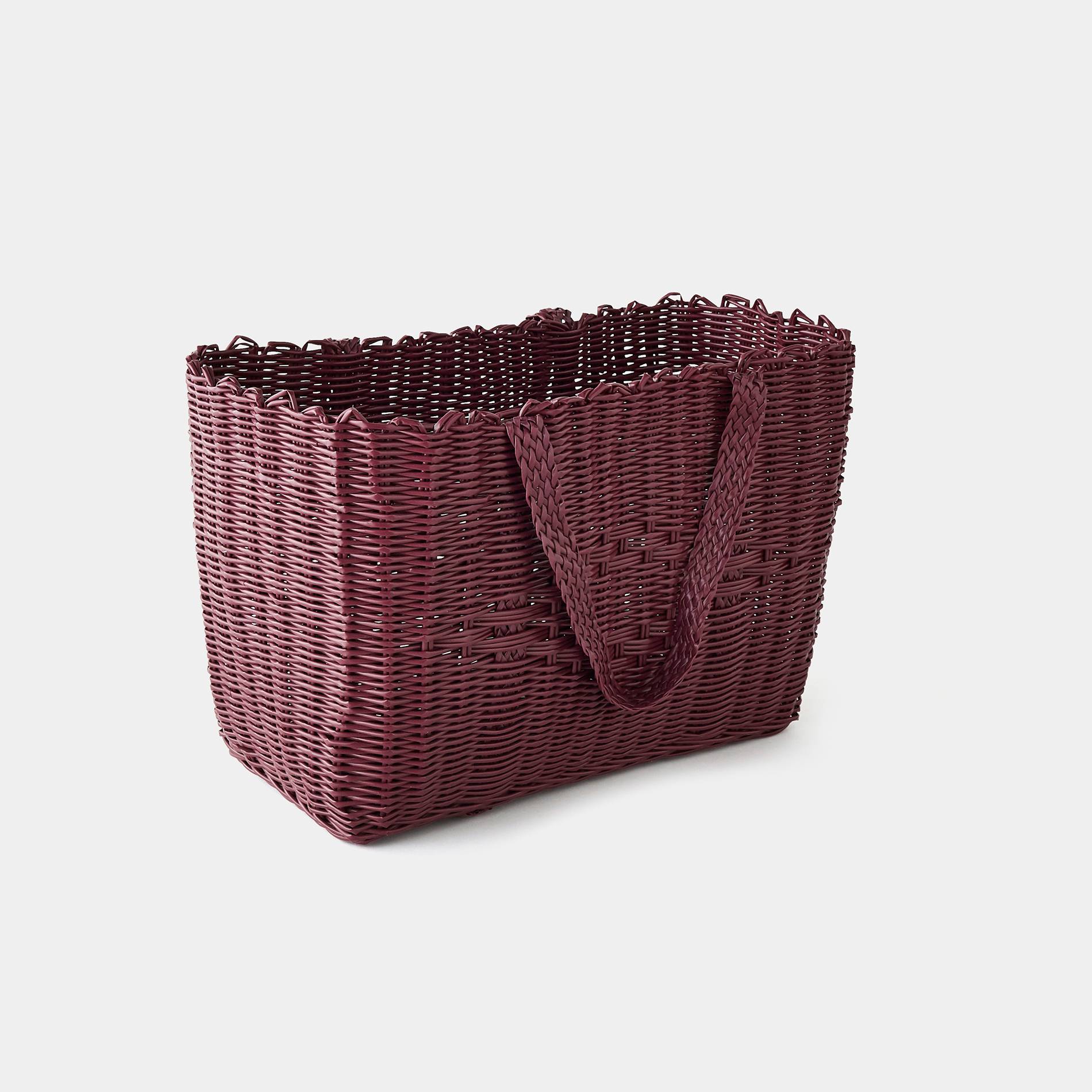 Panier de course en plastique, Bordeaux, large image number 0.0