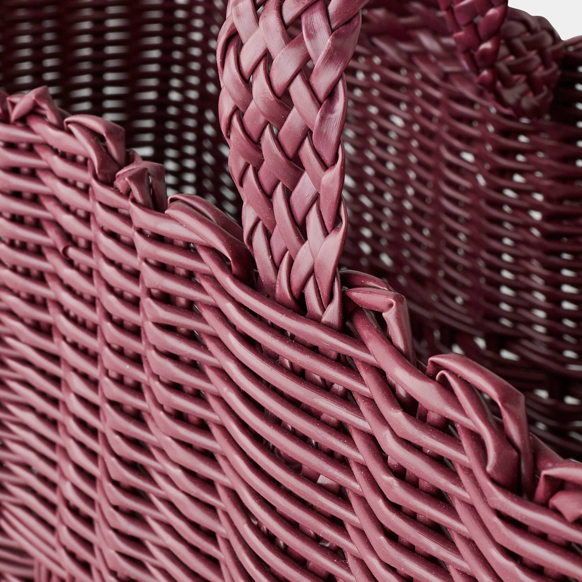 Panier de course en plastique, Bordeaux, large image number 1