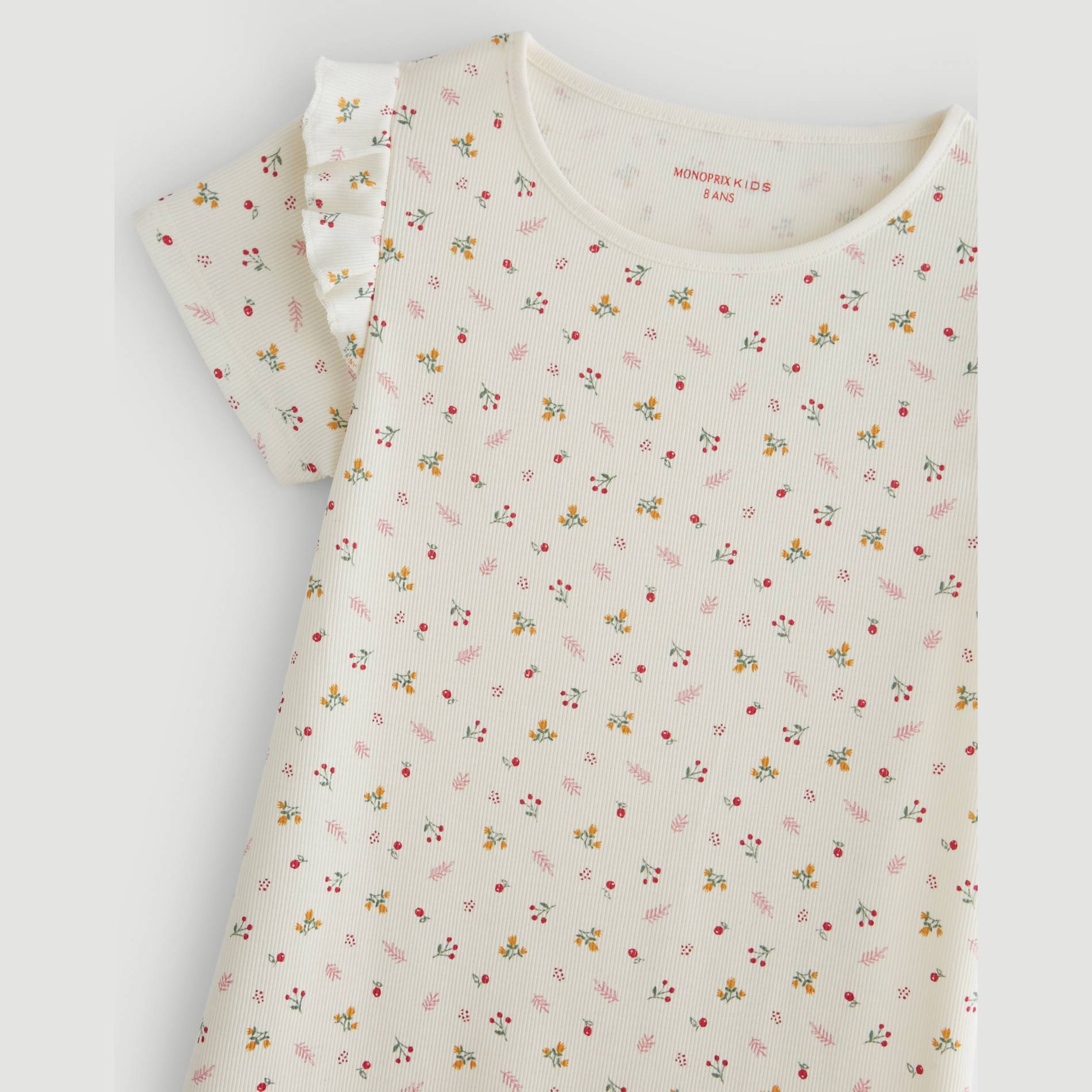 Chemise de nuit imprime, Ecru, large image number 2.0