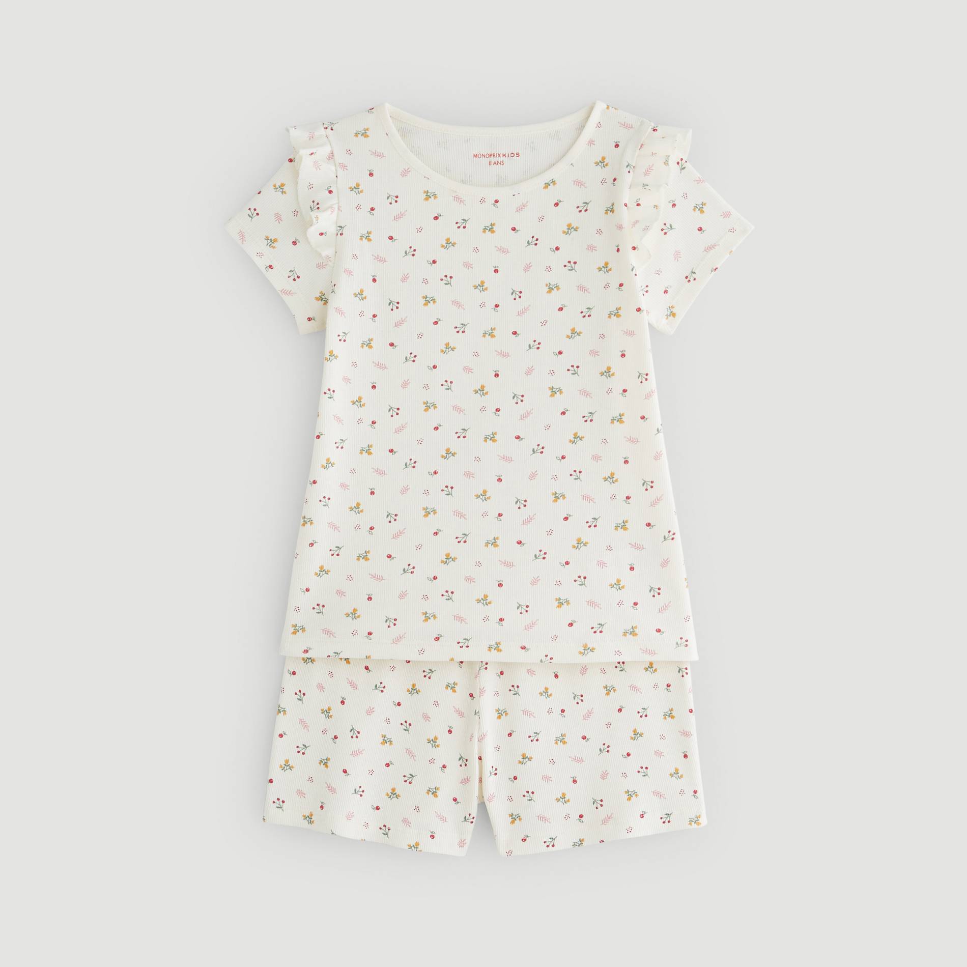 Pyjama imprime, Ecru, large image number 0