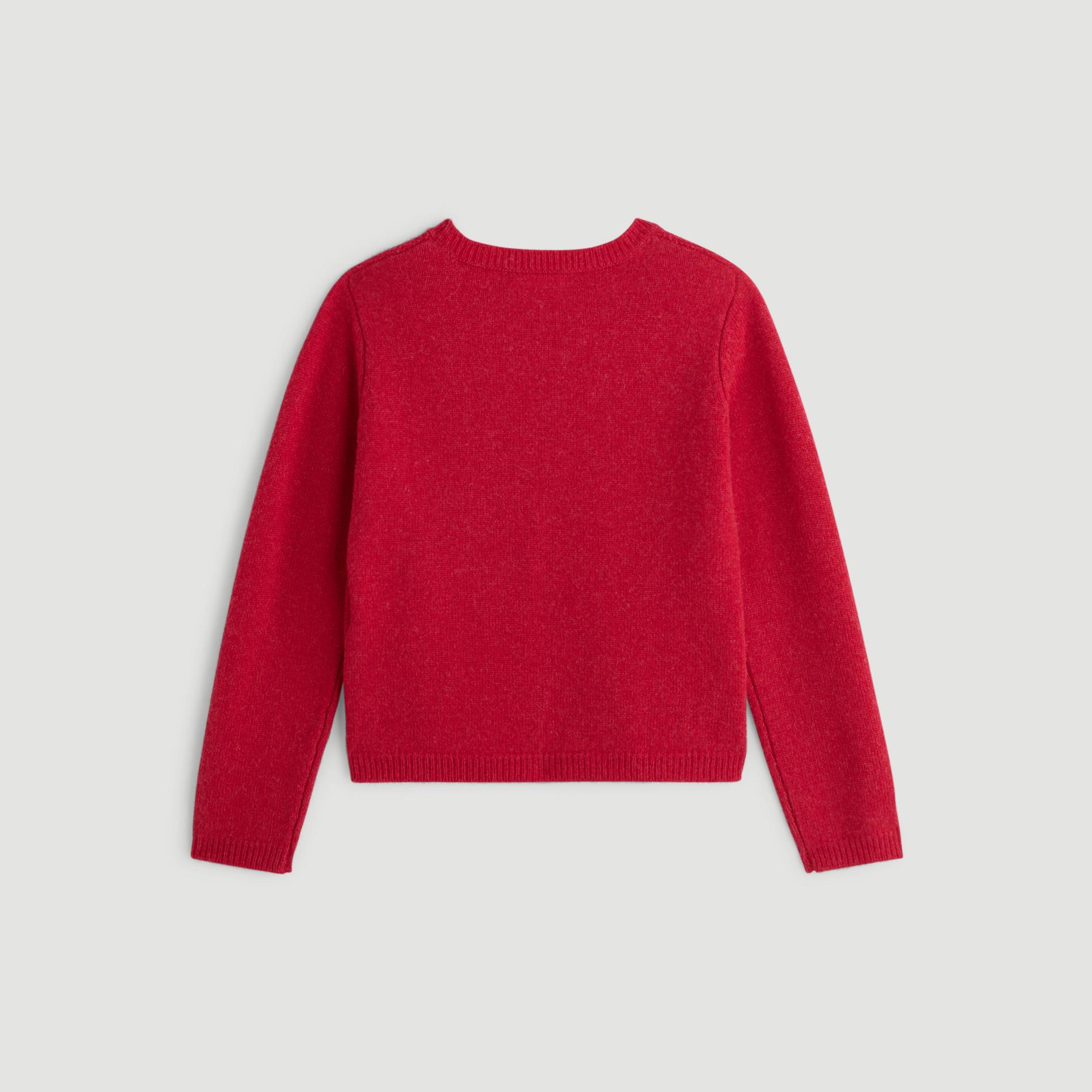 Pull laine et cachemire, Framboise, large image number 1
