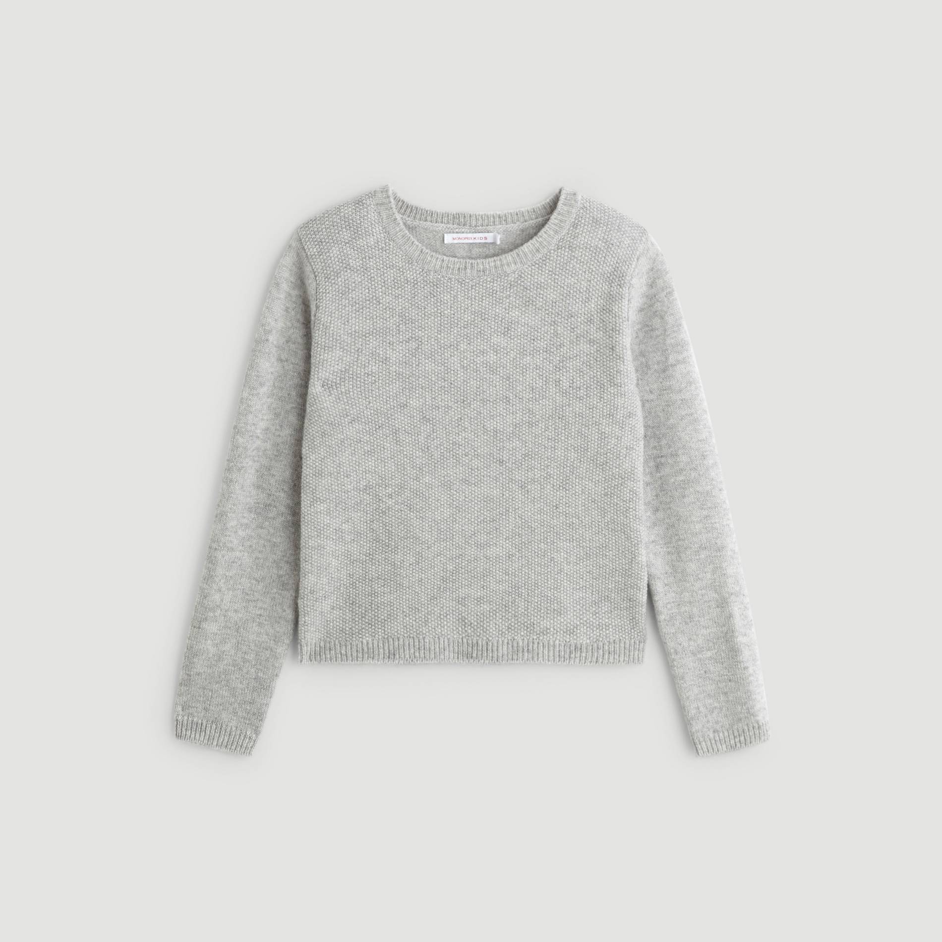 Pull laine et cachemire, Gris clair, large image number 0.0