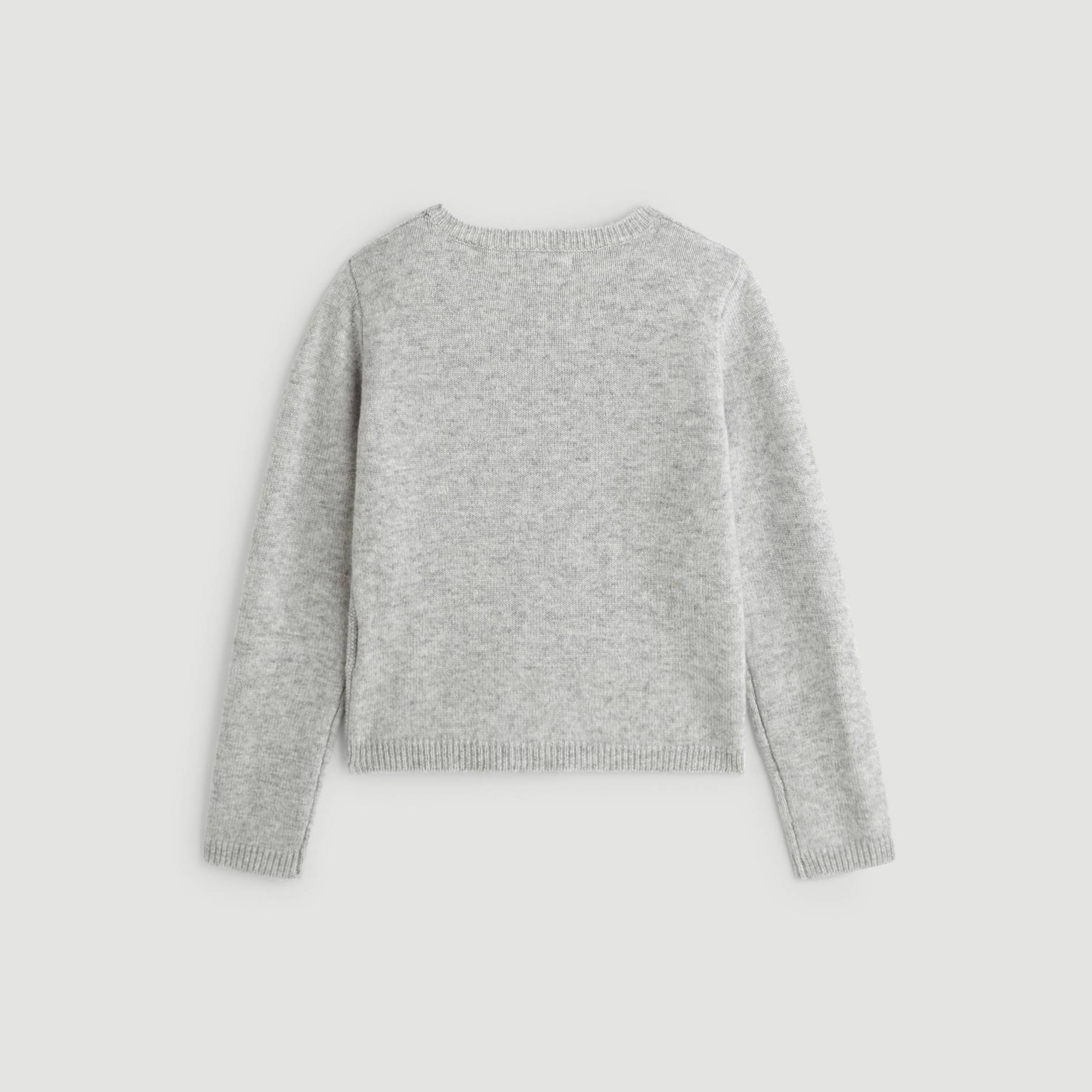 Pull laine et cachemire, Gris clair, large image number 1.0