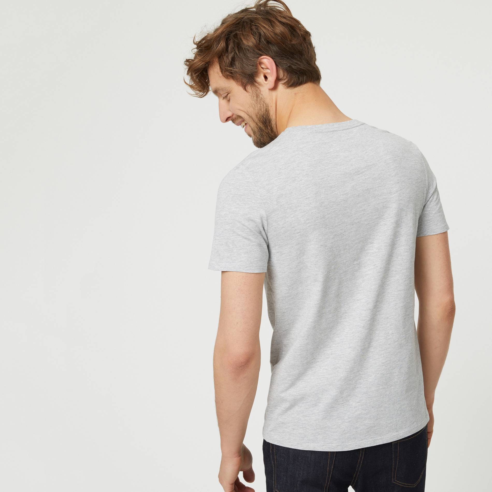 T-shirt imprime en coton BIO, Gris moyen, large image number 1.0