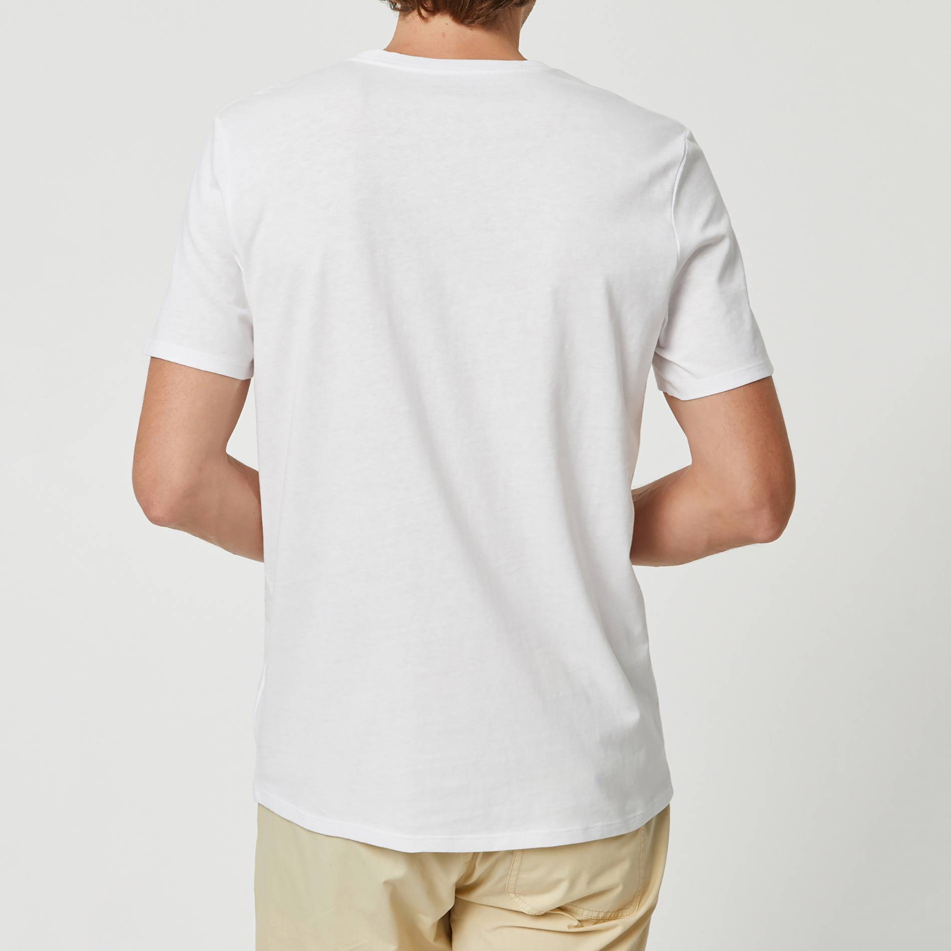 T-shirt manches courtes imprime en coton BIO, Blanc, large image number 1