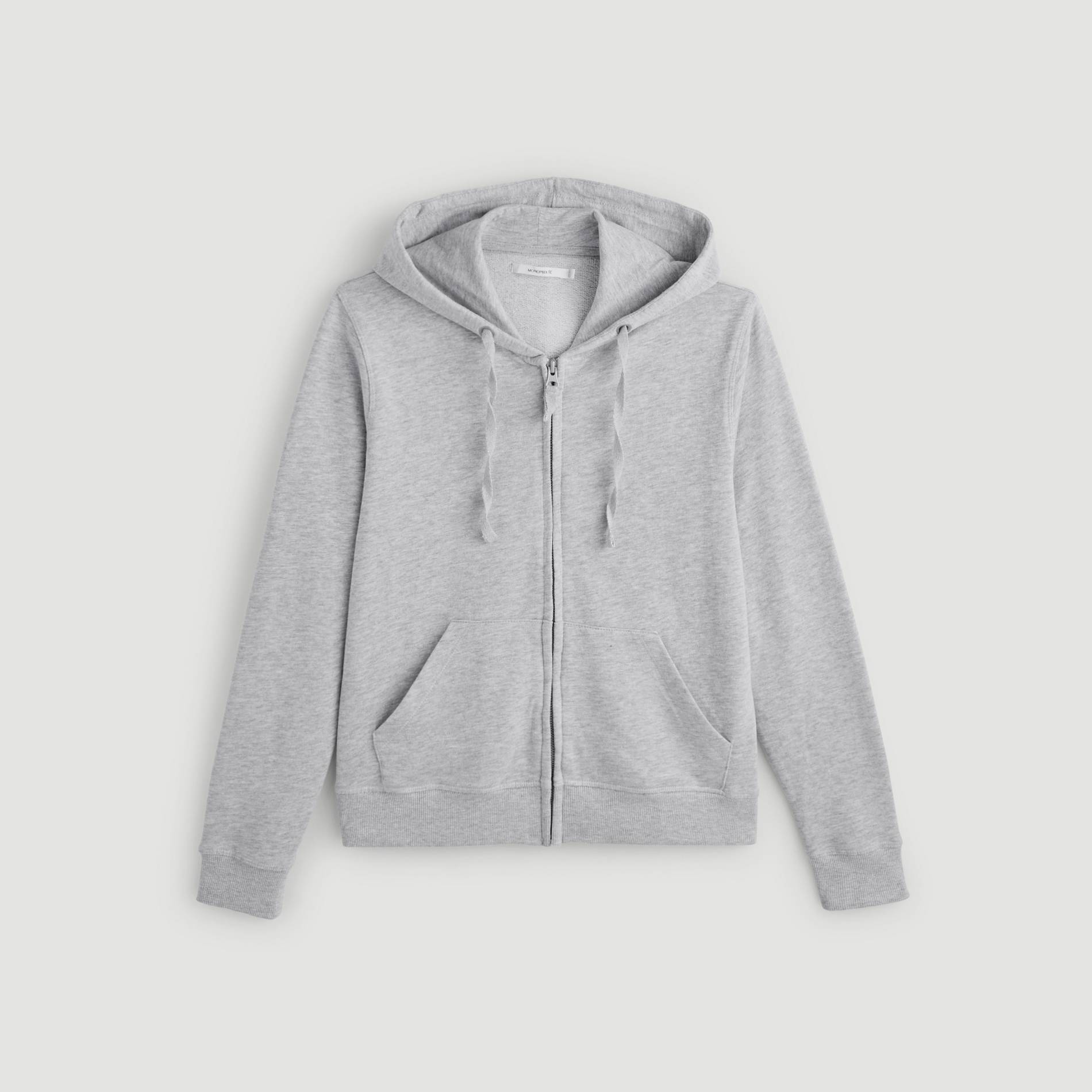 Gilet sport en molleton, Gris clair, large image number 2.0