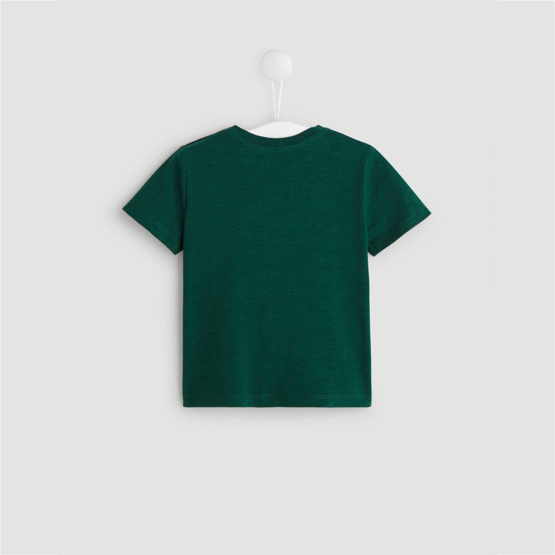 T-shirt manches courtes en coton BIO, Emeraude, large image number 1