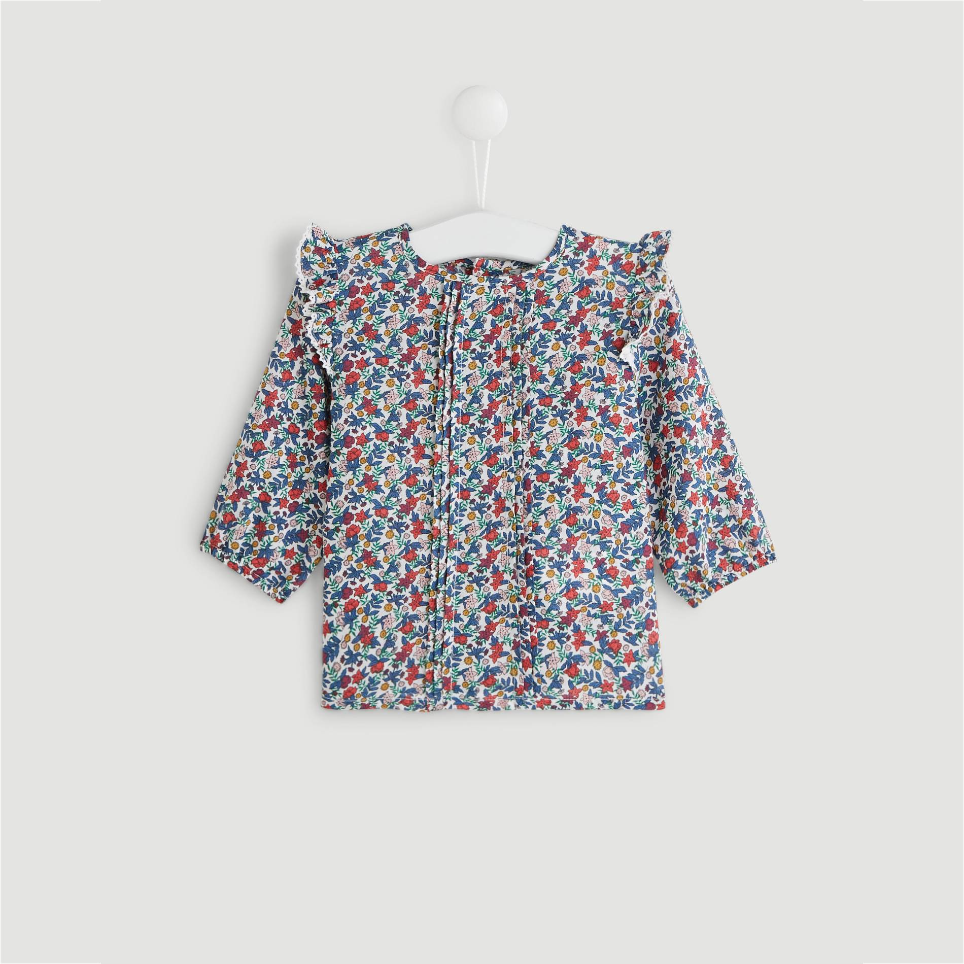Blouse imprimée, Ecru, large image number 0.0