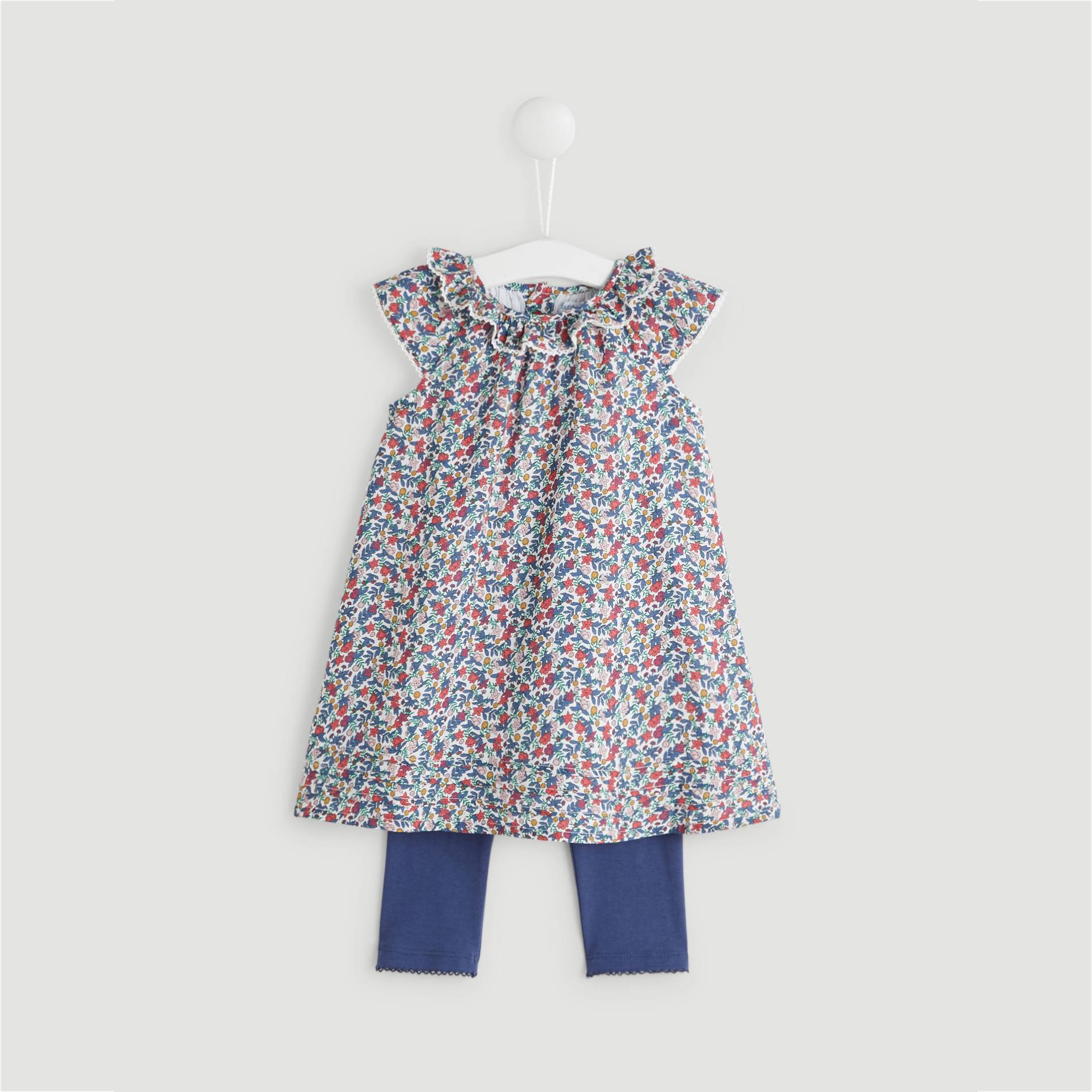 Robe imprimée, Ecru, large image number 0