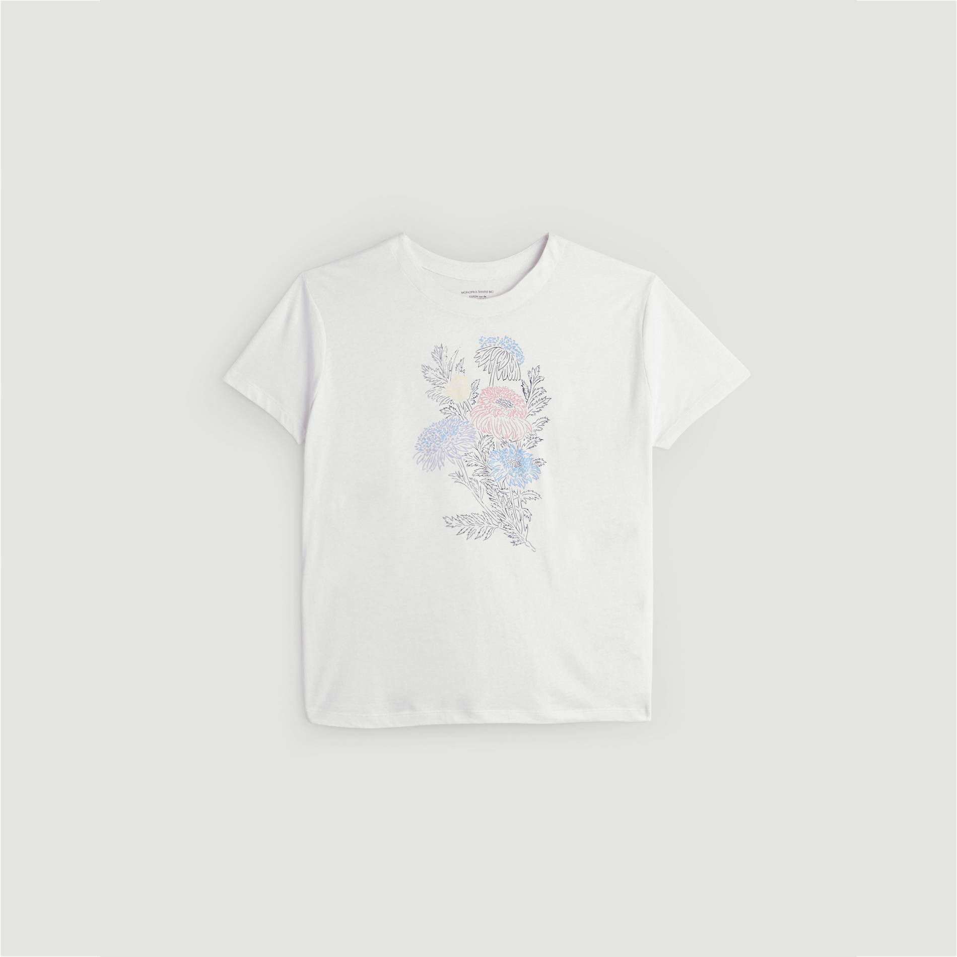 T-shirt imprime place en coton BIO, Blanc, large image number 2