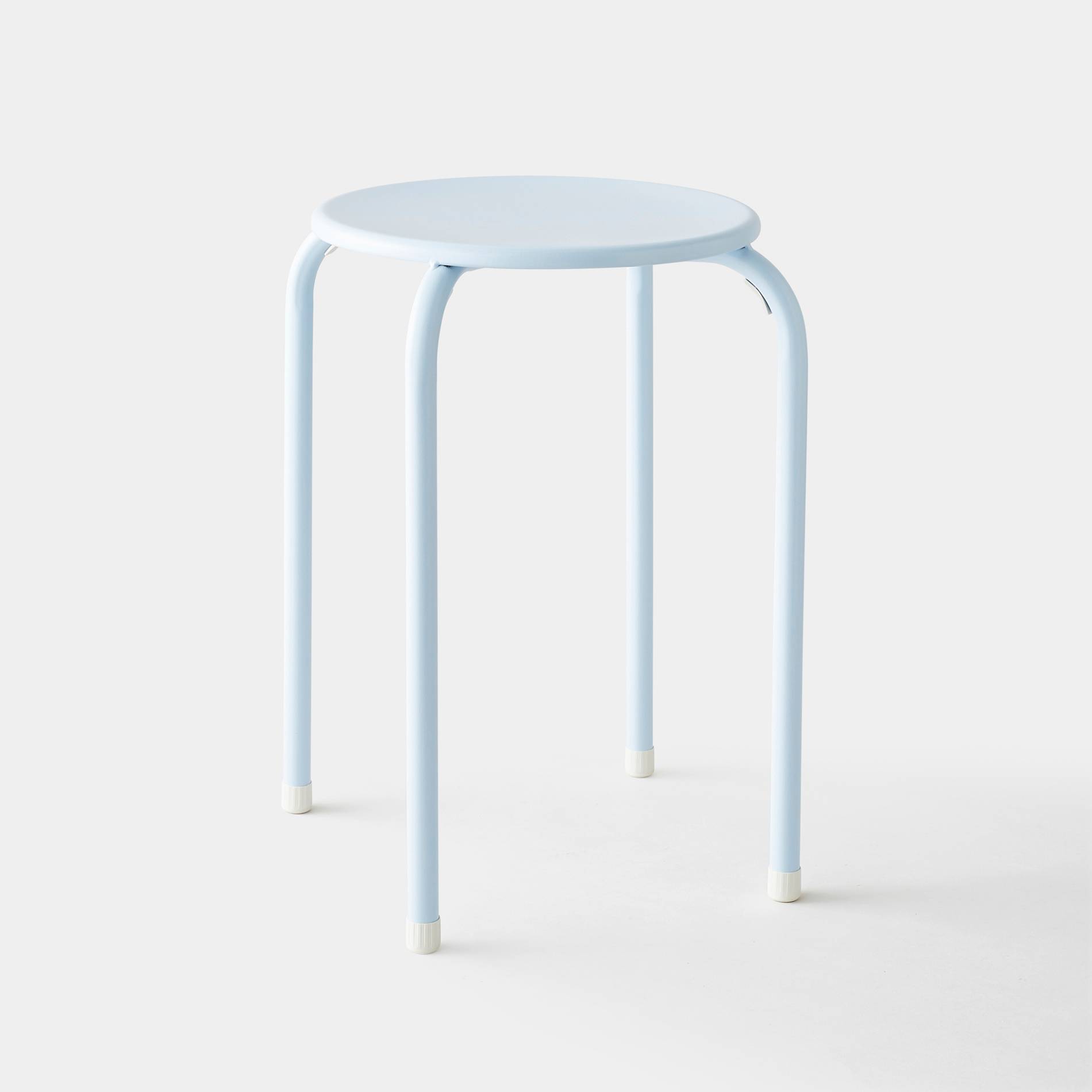 Tabouret empilable, Bleu pâle, large image number 0.0