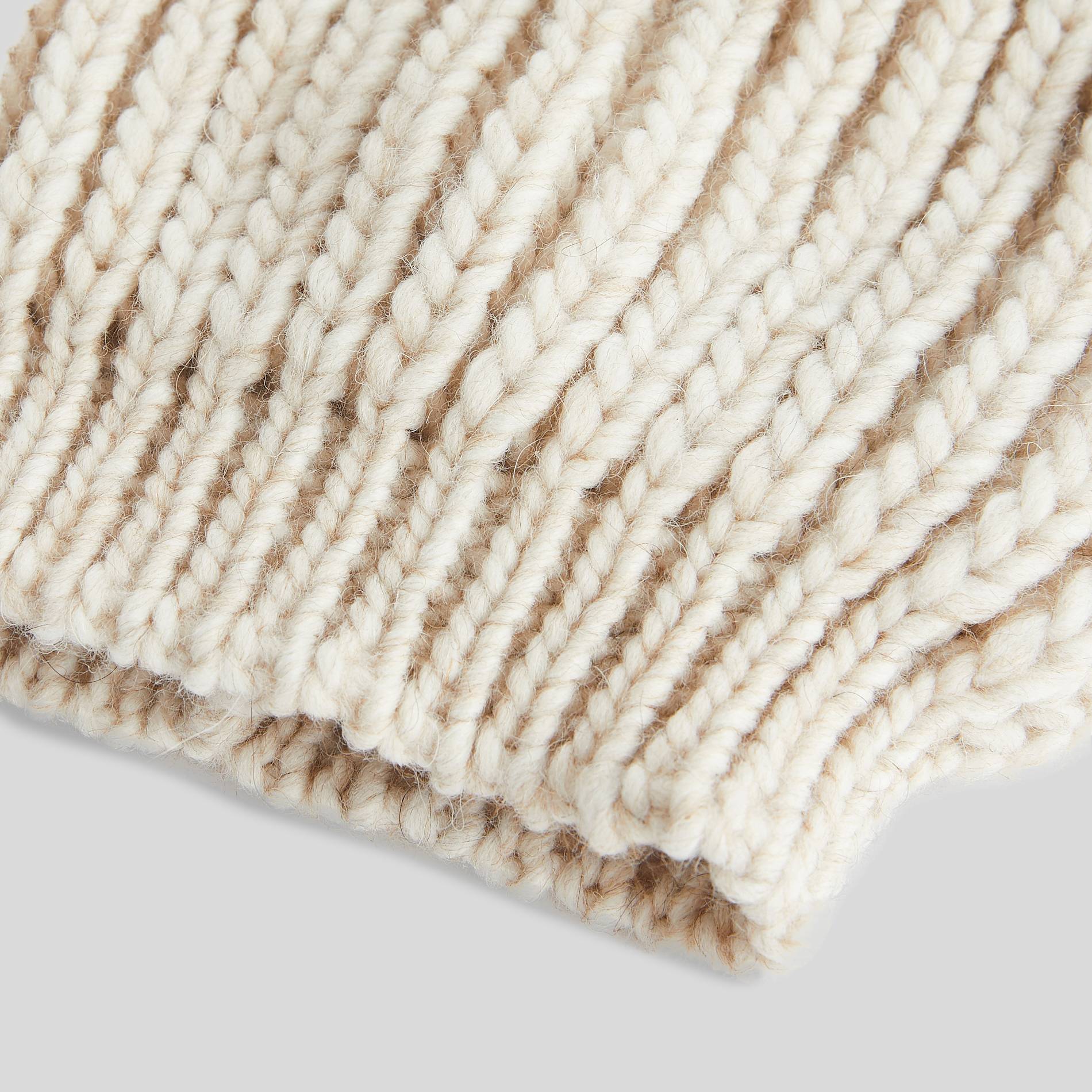Bonnet tricot uni, Brun clair, large image number 1.0