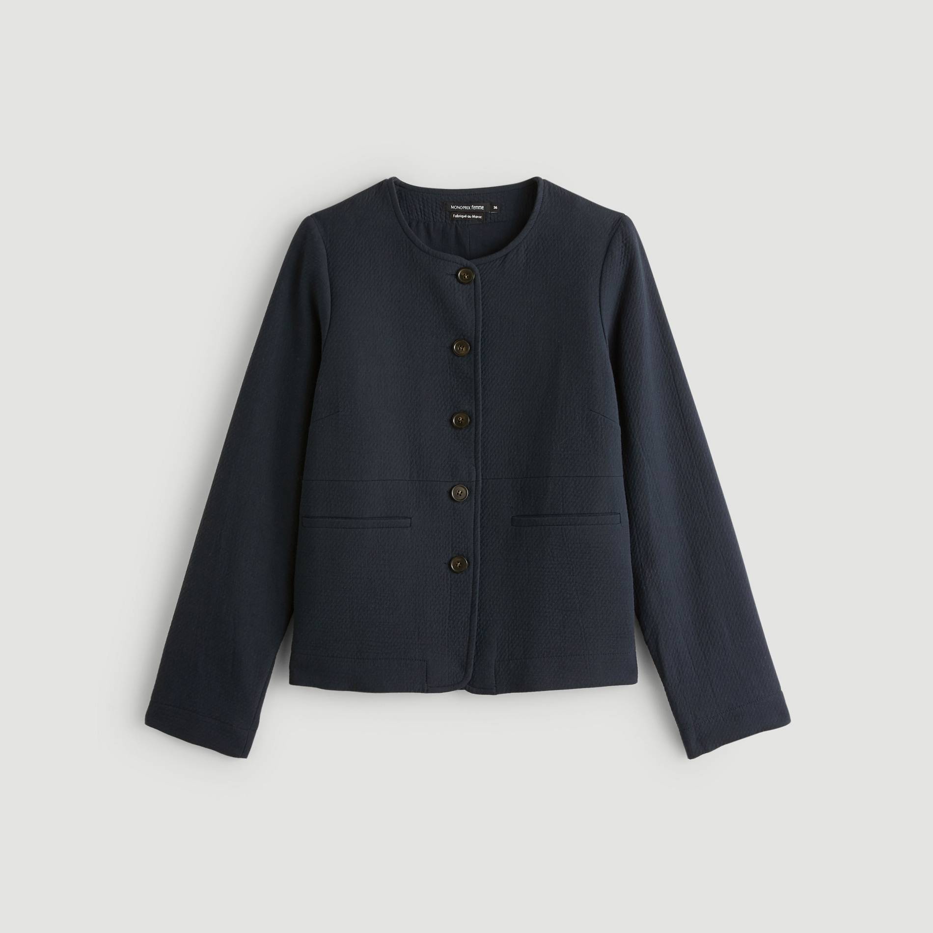 Veste courte, Bleu marine, large image number 2.0