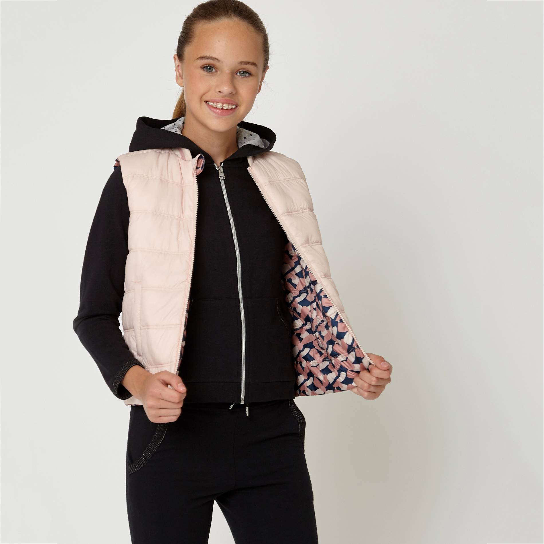 Doudoune sans manches - Monoprix Fit, Rose clair, large image number 0.0