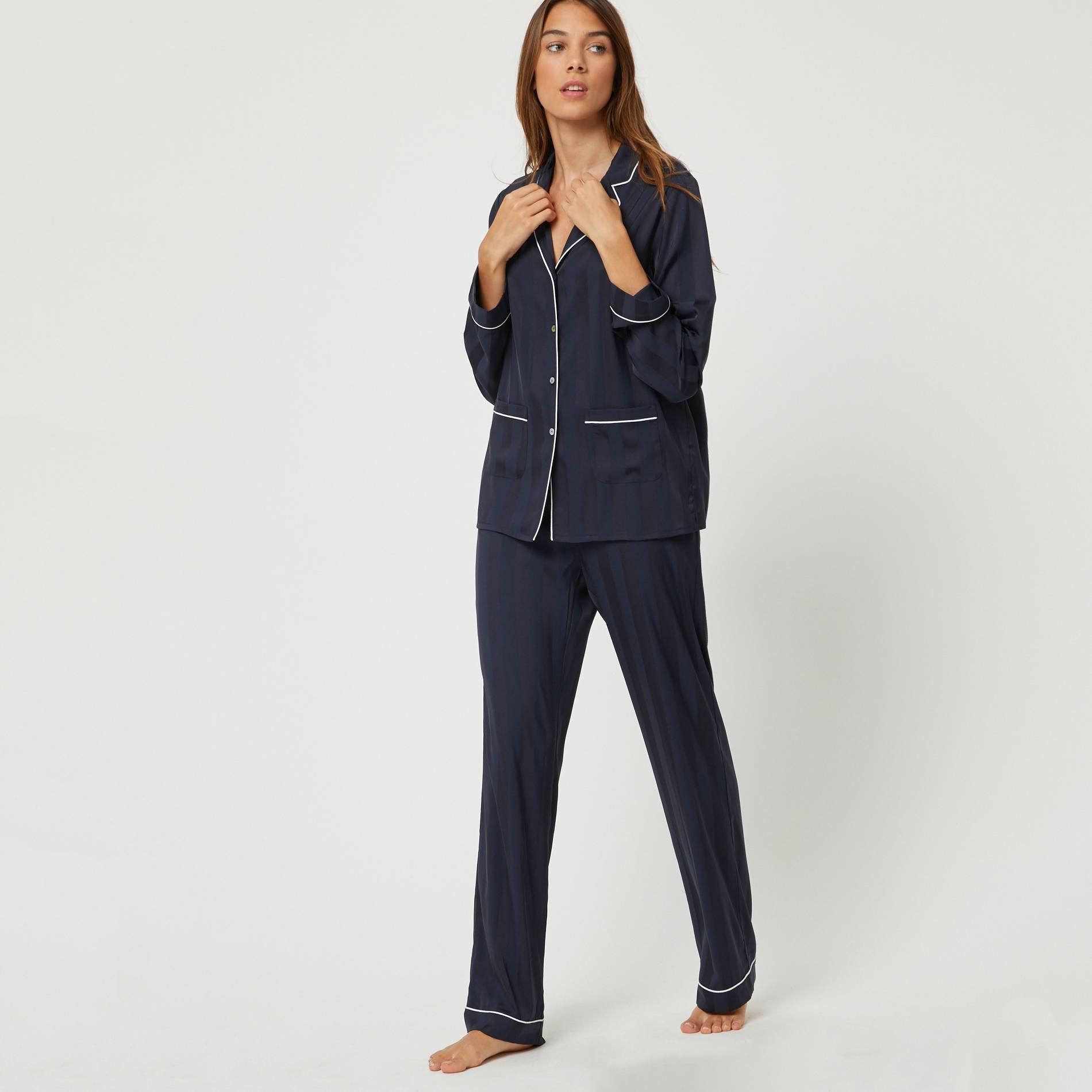 Pyjama uni, Indigo, large image number 0.0