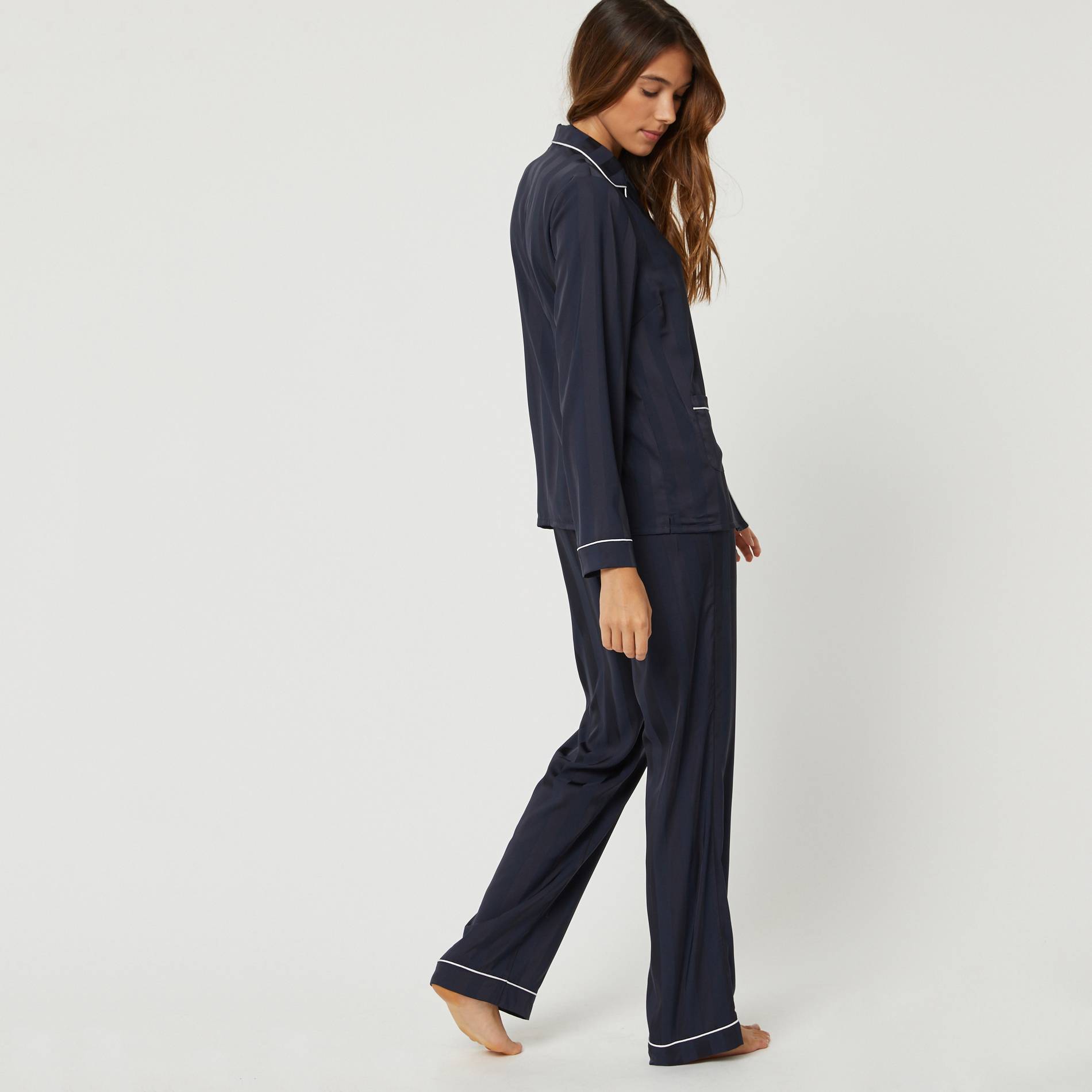 Pyjama uni, Indigo, large image number 1