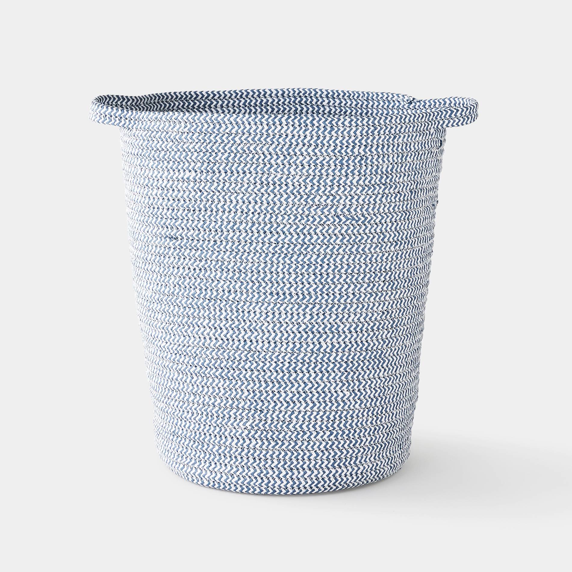 Panier rond, haut, paper, Bleu canard, large image number 0.0