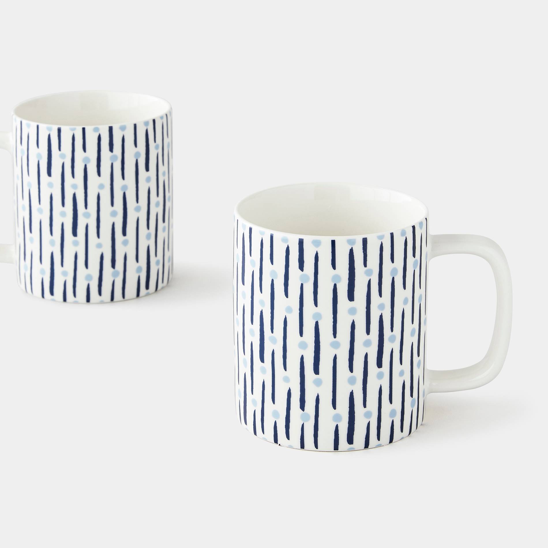 Mug droit mange tout, Bleu marine, large image number 1