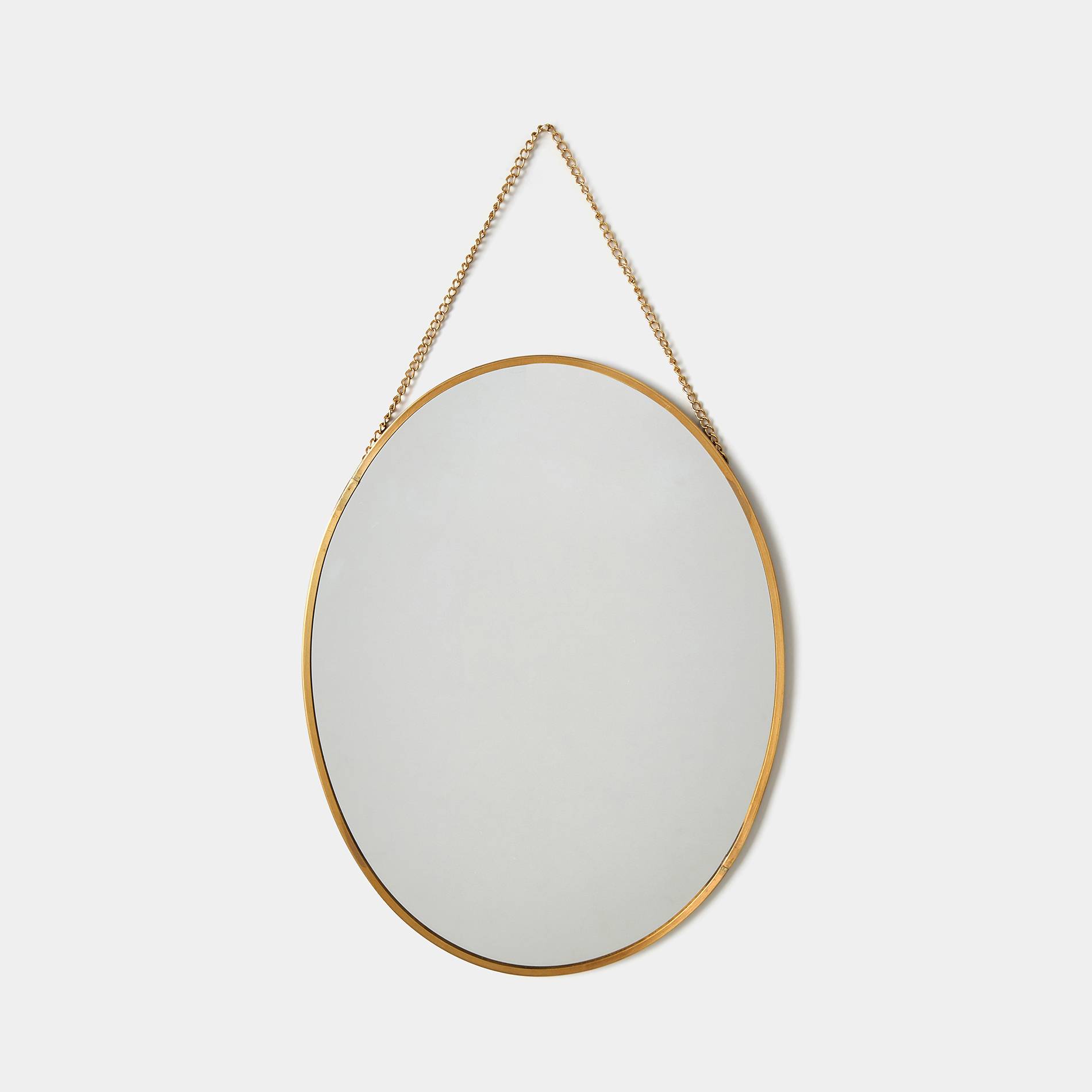 Miroir en métal doré, Safran, large image number 0