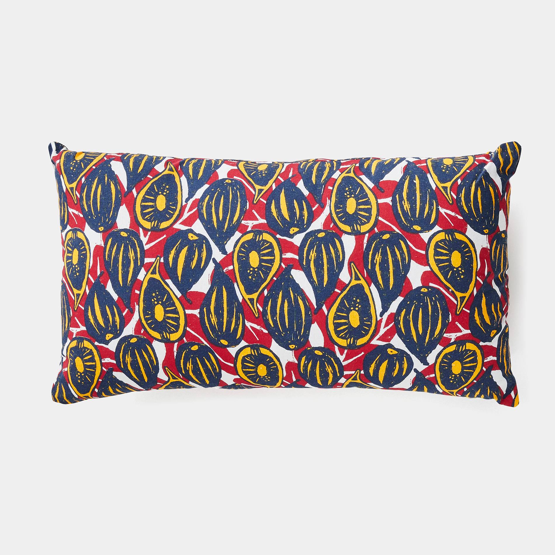 Coussin imprimé figues, Rouge, large image number 0