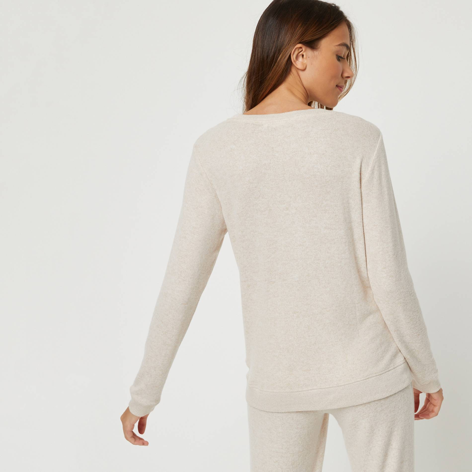Sweat en doudou, Brun clair, large image number 1