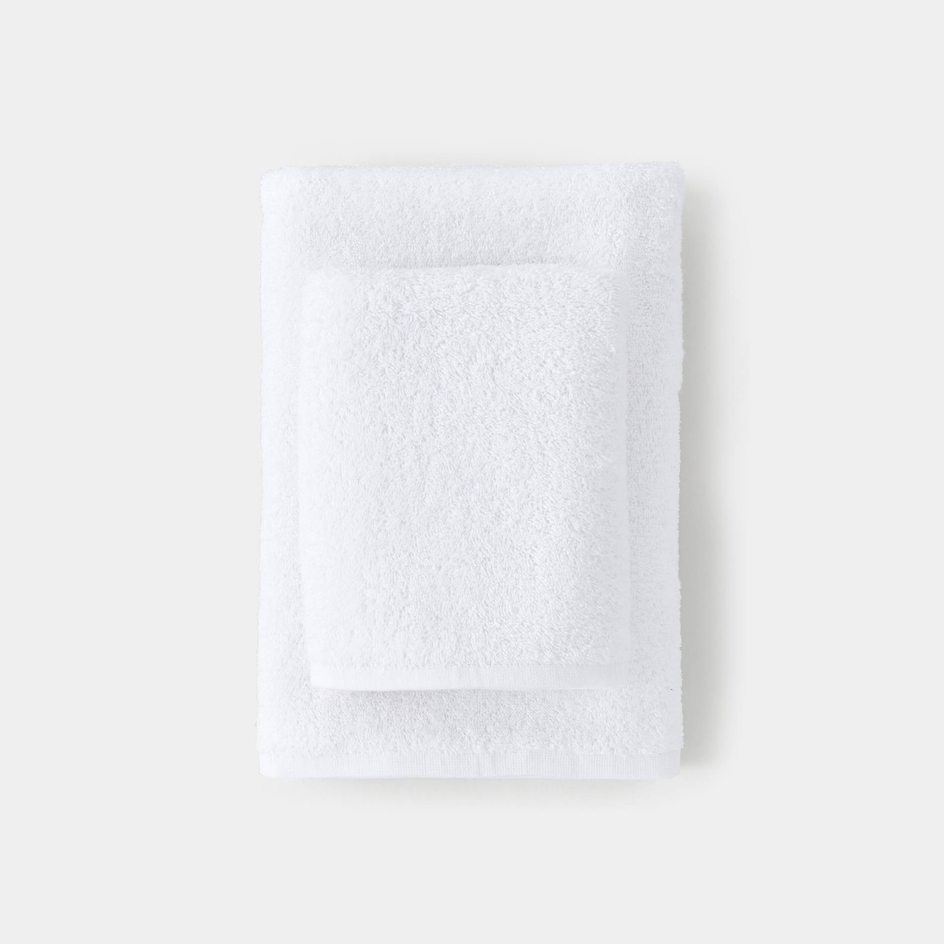 Lot serviette et drap de bain, Blanc, large image number 0