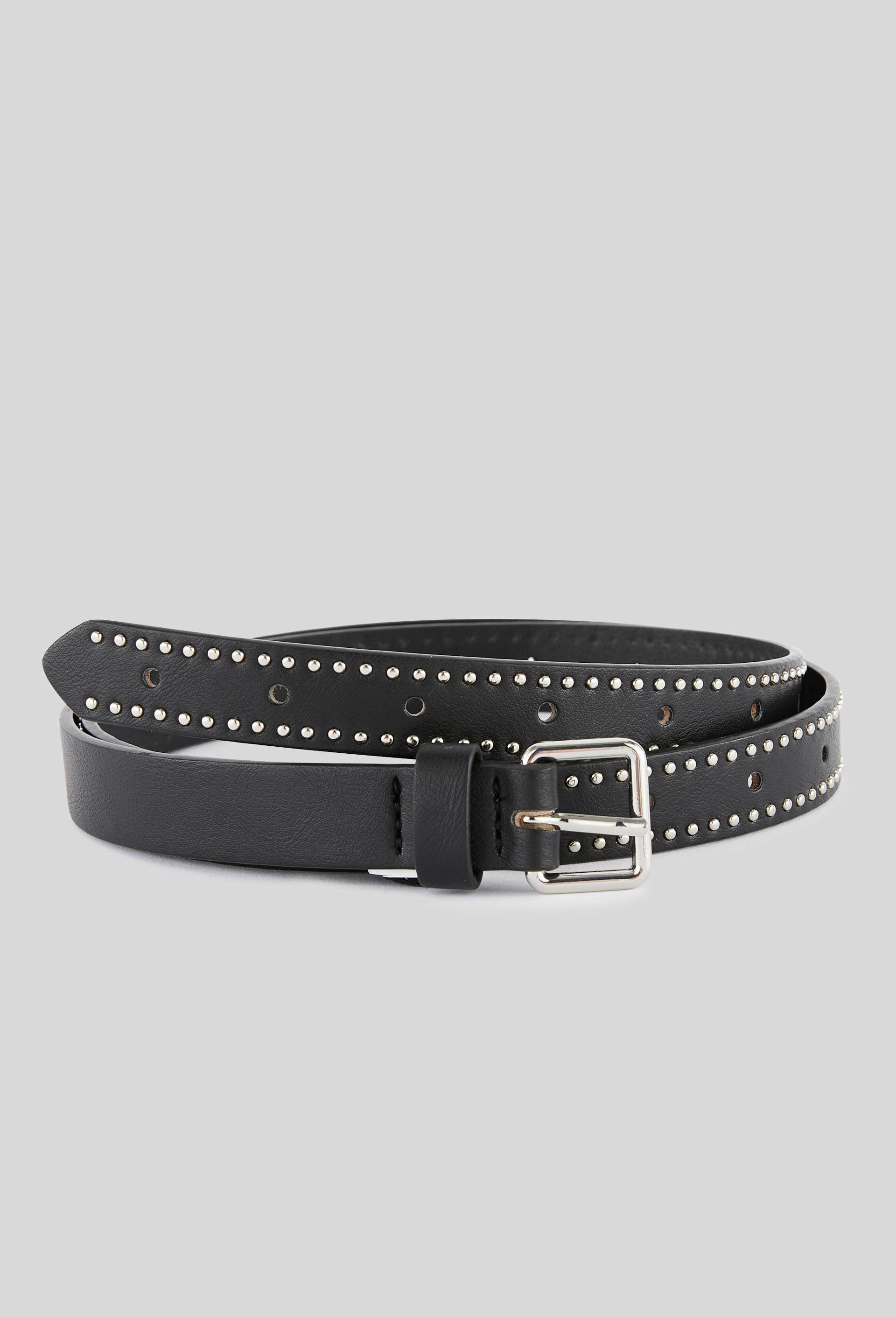 Ceinture &agrave; clous 2cm, Noir, large image number 0