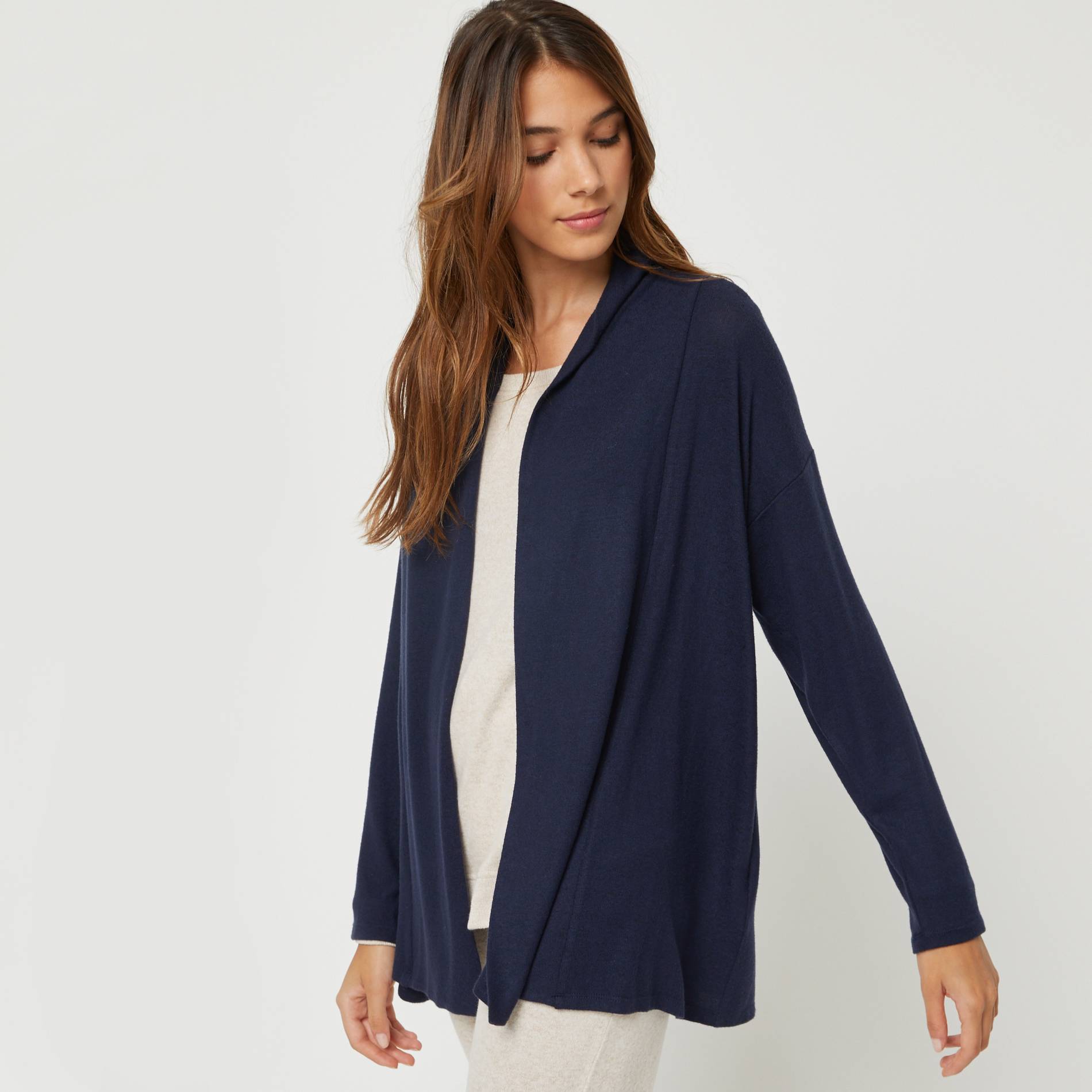 Gilet en doudou, Bleu marine, large image number 0.0