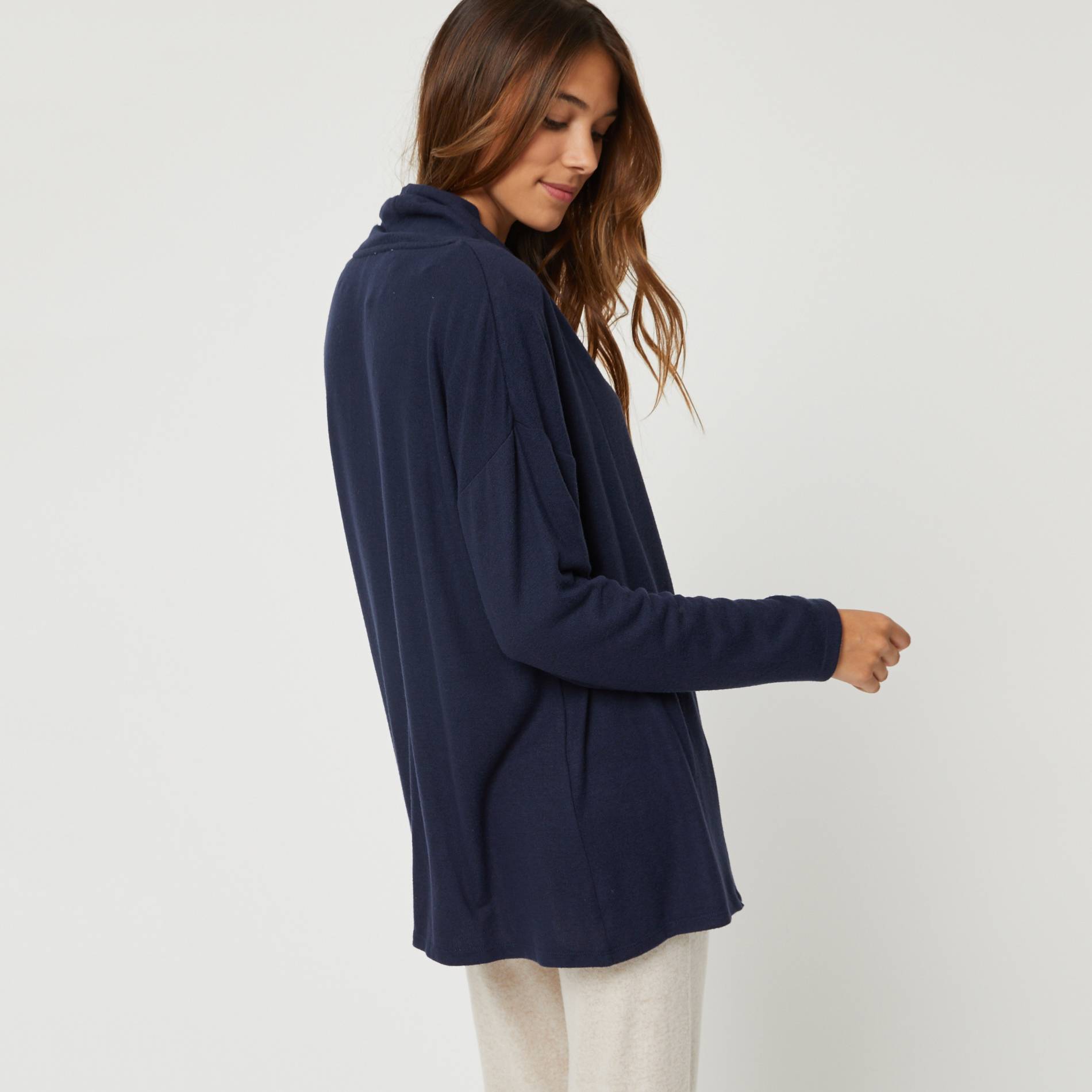 Gilet en doudou, Bleu marine, large image number 1