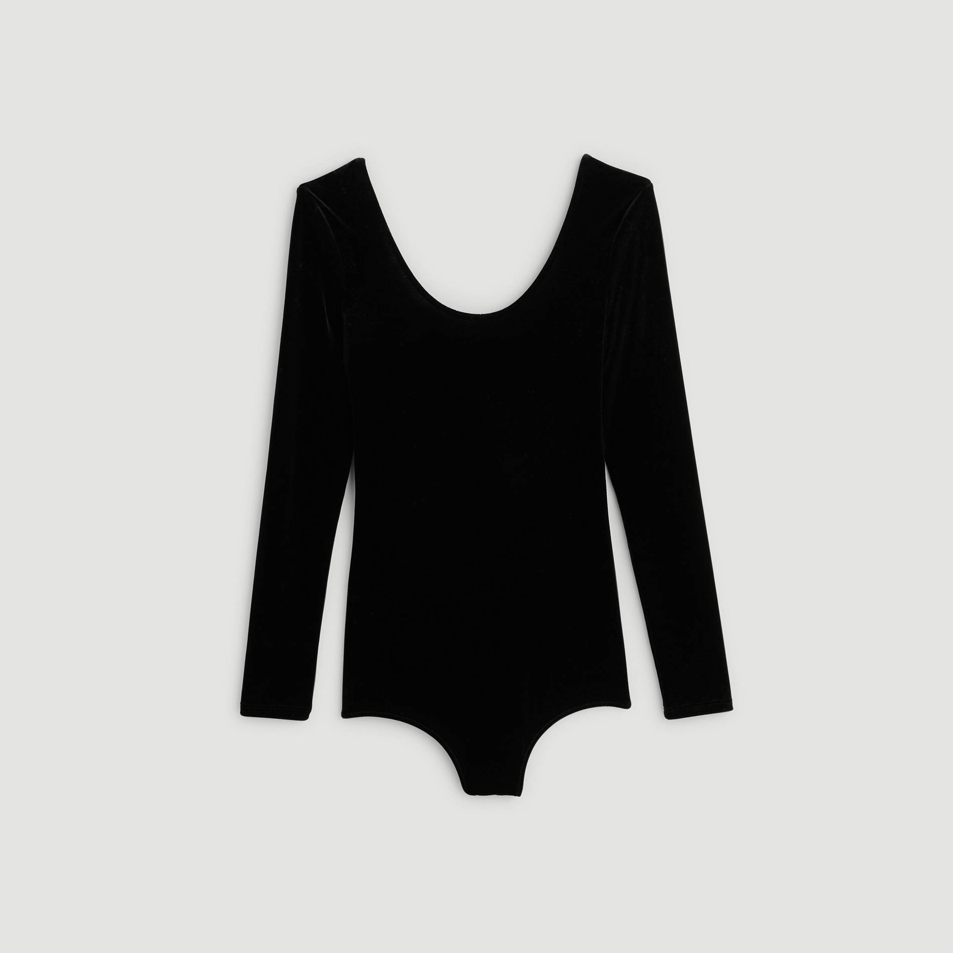 Body en velours, Noir, large image number 2.0