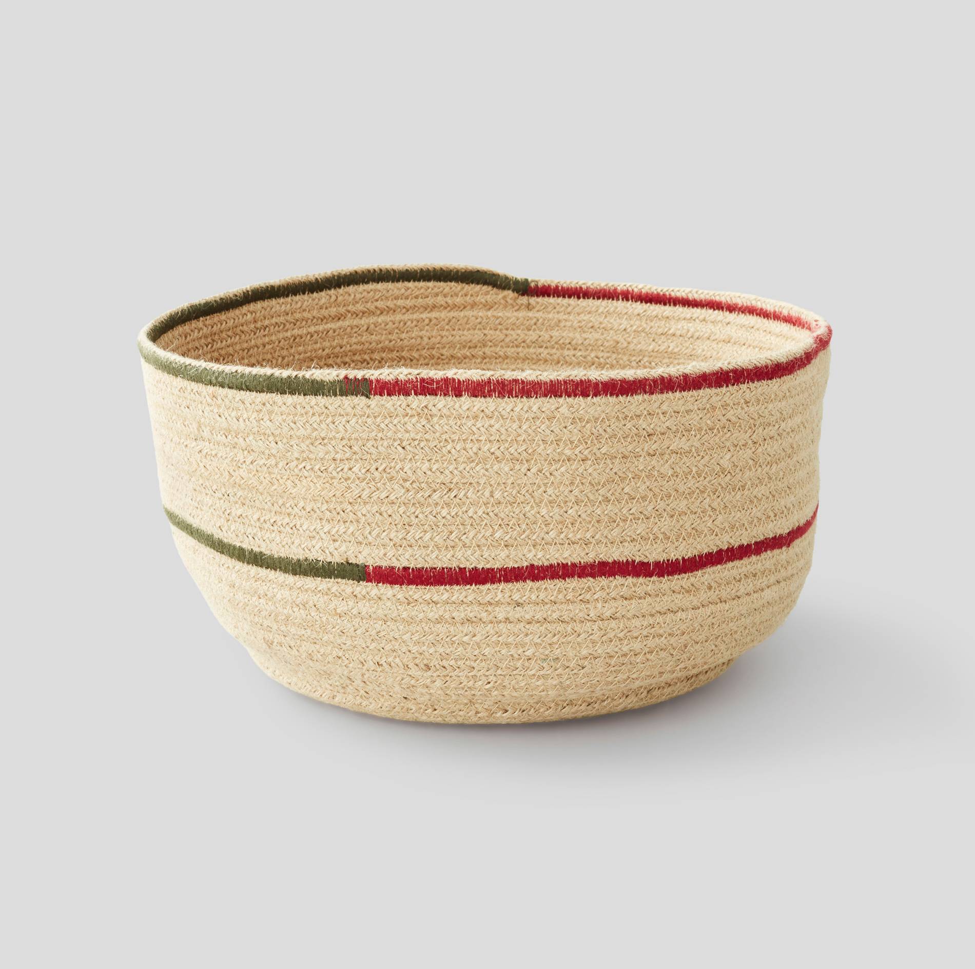 Corbeille, jute, Blanc, large image number 0.0