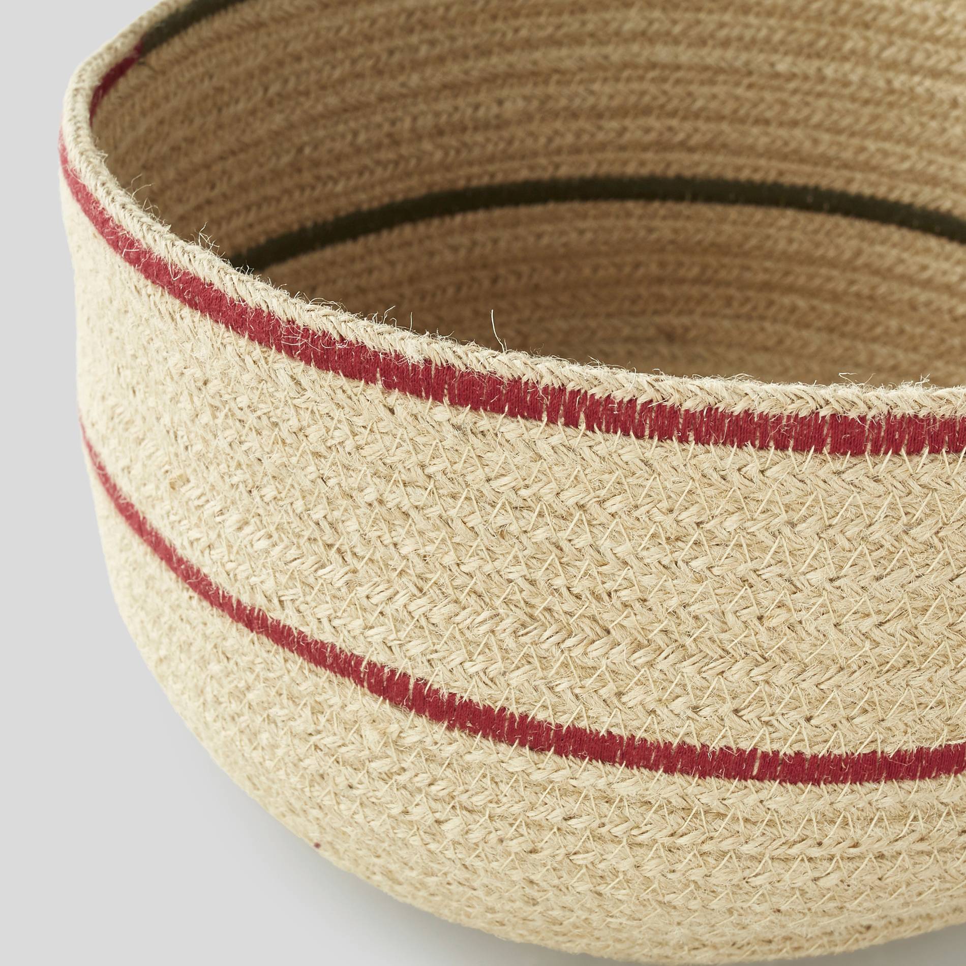 Corbeille, jute, Blanc, large image number 1.0