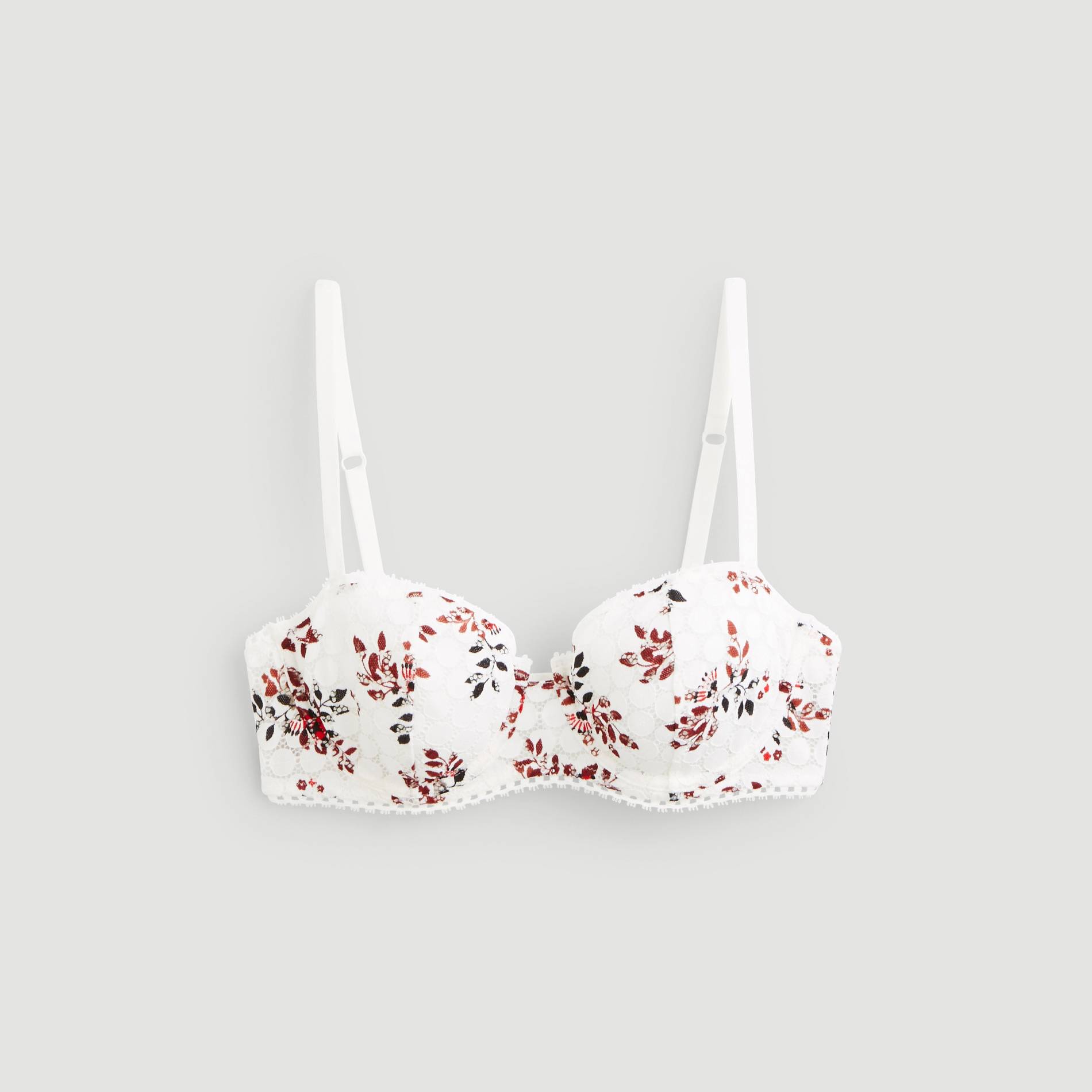 Soutien gorge corbielle en dentelle, Ecru, large image number 2