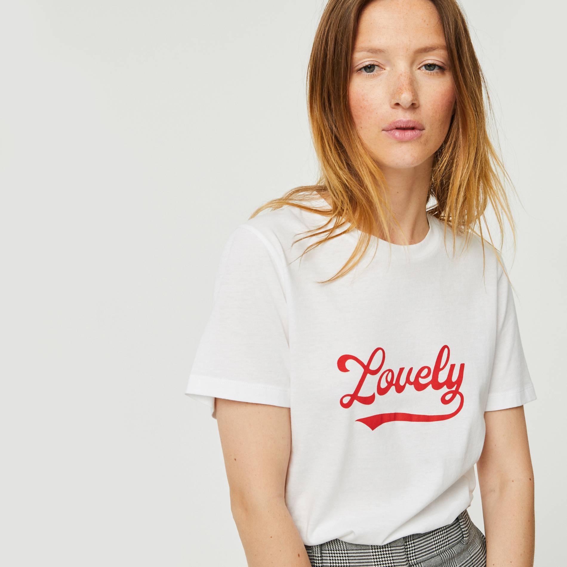 T-shirt a message en coton BIO, Blanc, large image number 0.0