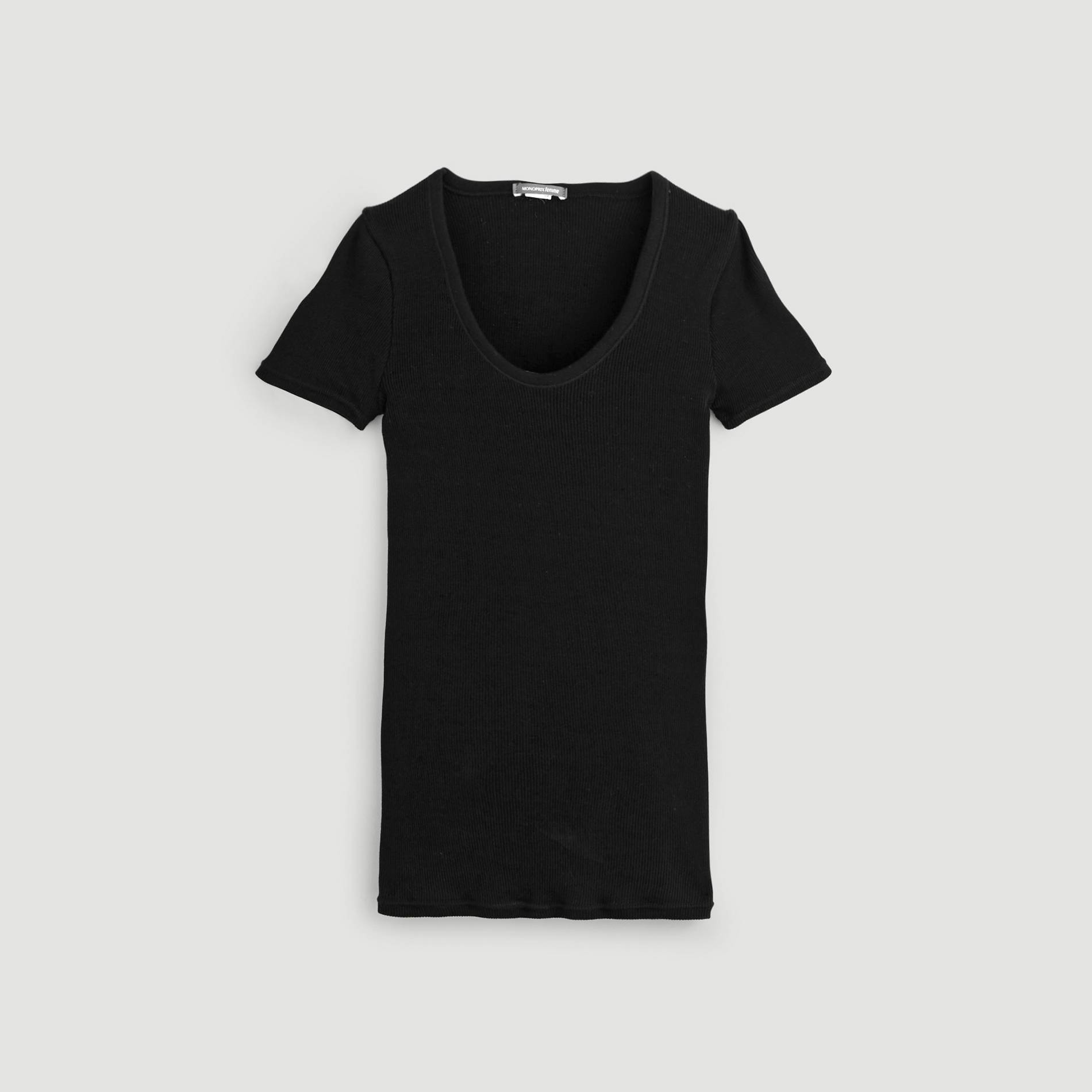 T-shirt manches courtes, Noir, large image number 2