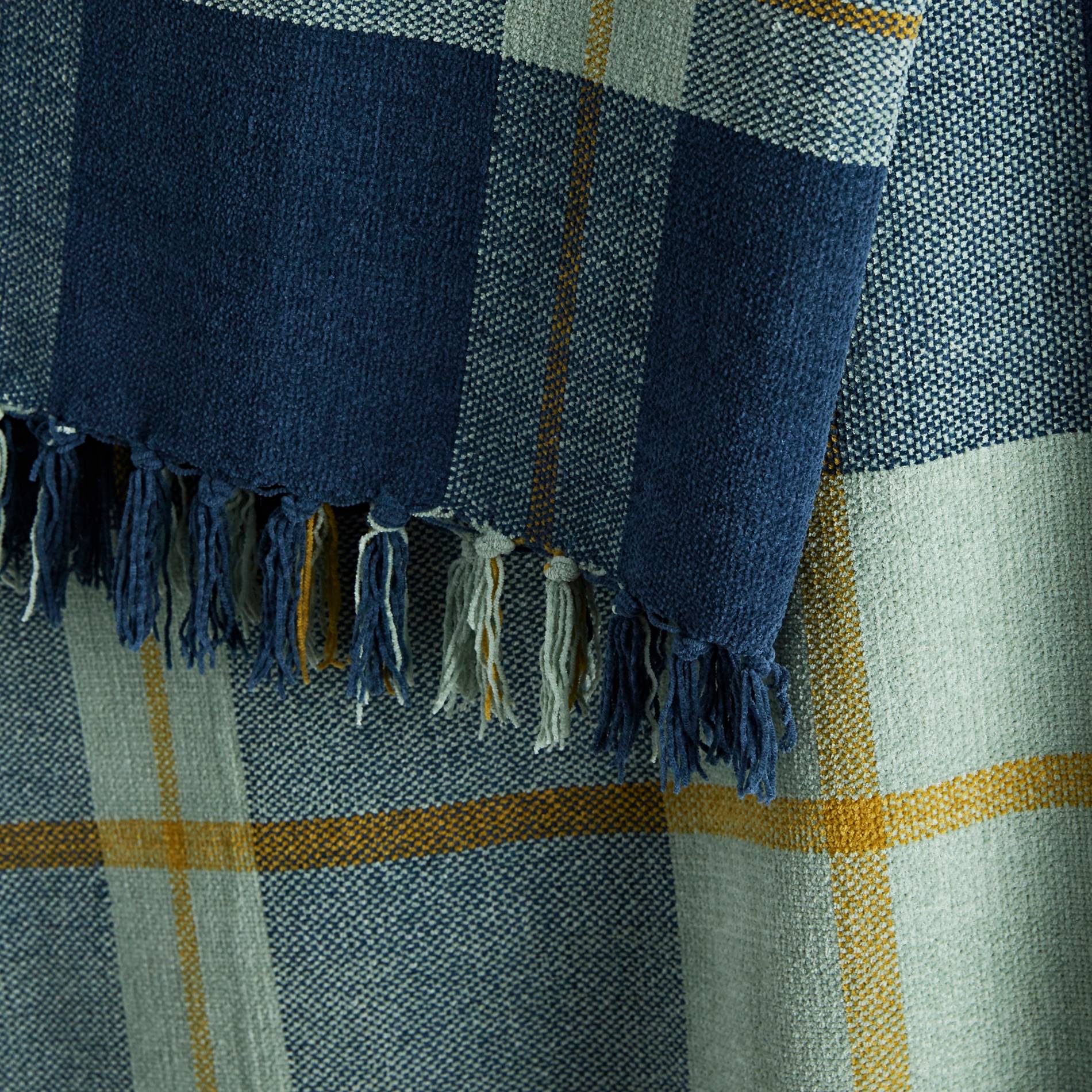 Plaid chenille, Or, large image number 1.0