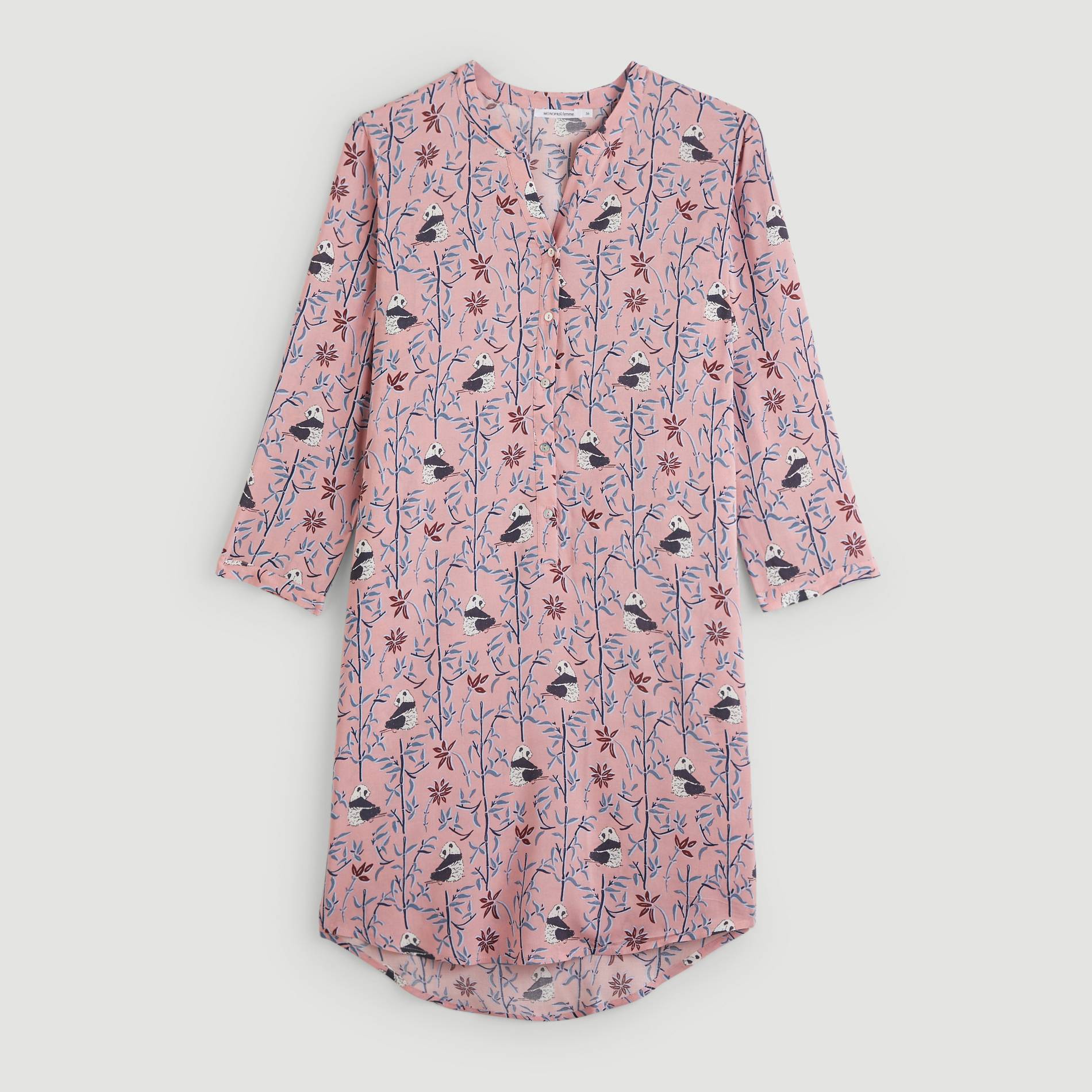 Chemise de nuit imprimee, Vieux rose, large image number 2