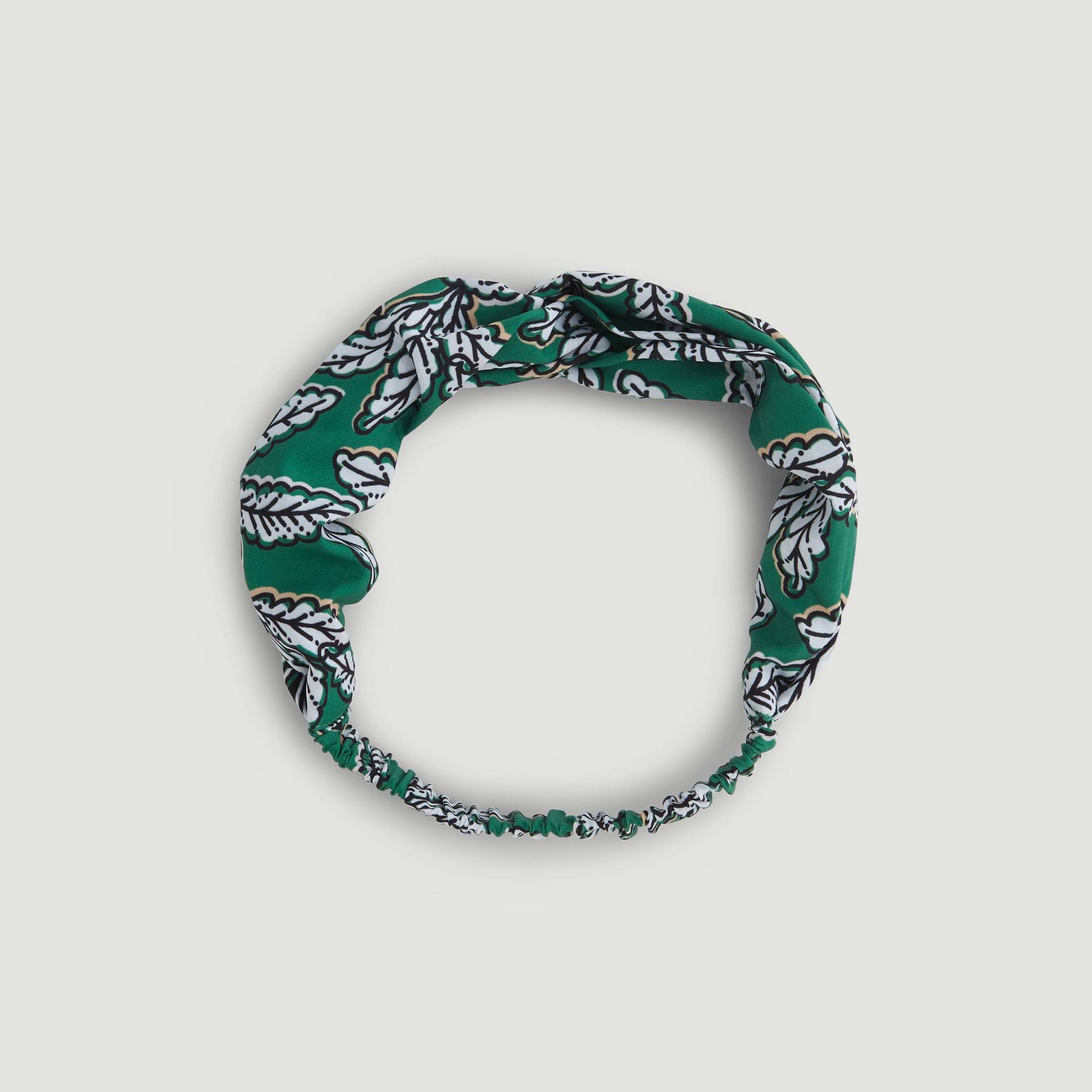 Bandeau imprime feuilles, Vert, large image number 1