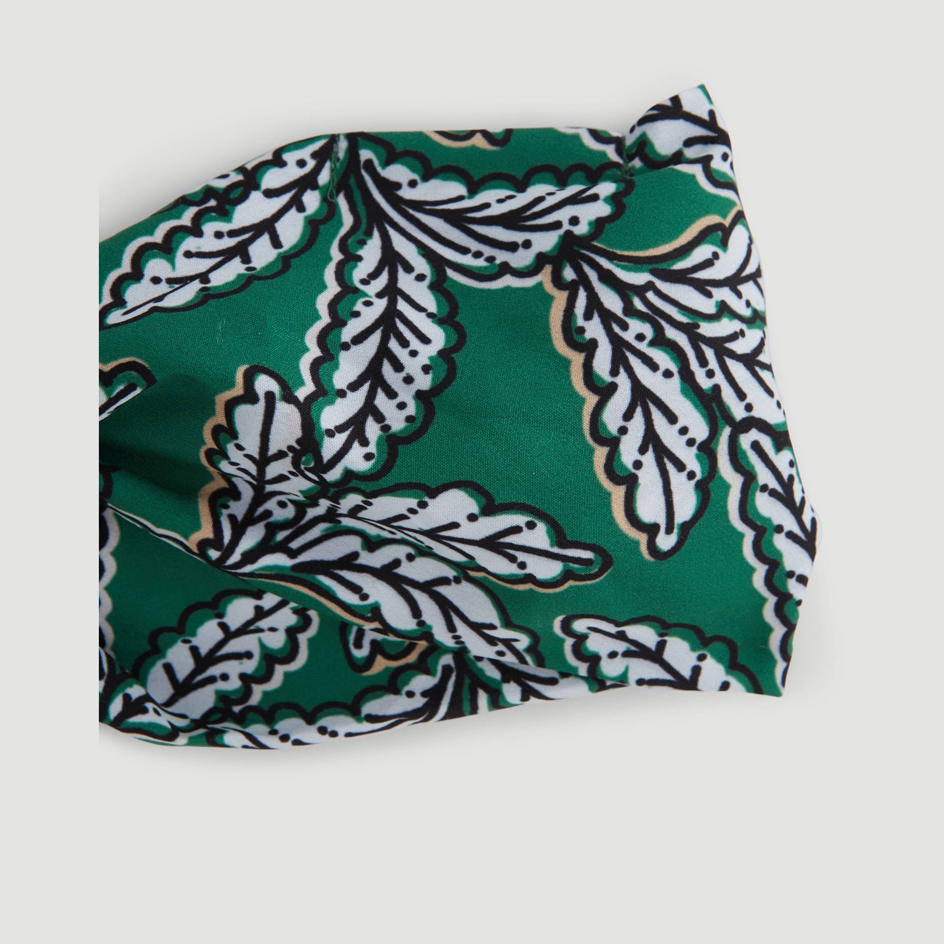 Bandeau imprime feuilles, Vert, large image number 2