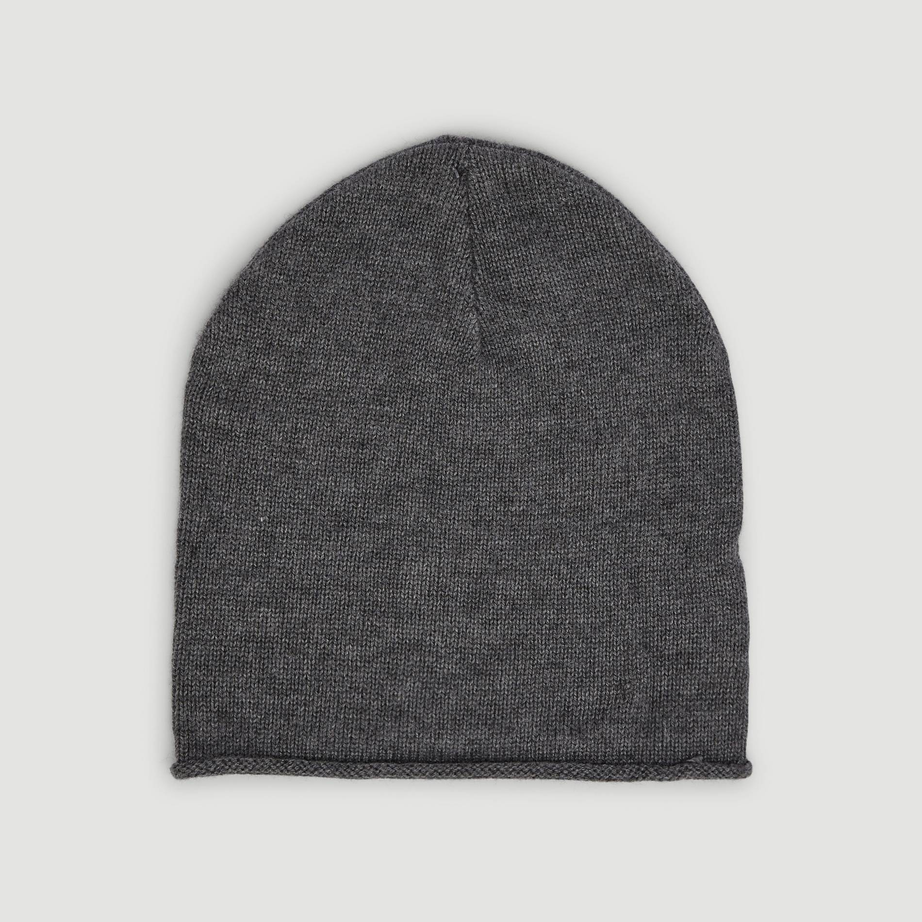 Bonnet uni, Gris moyen, large image number 0.0