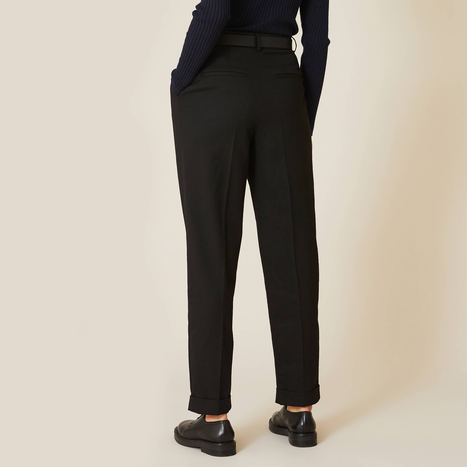 Pantalon taille haute, Noir, large image number 4