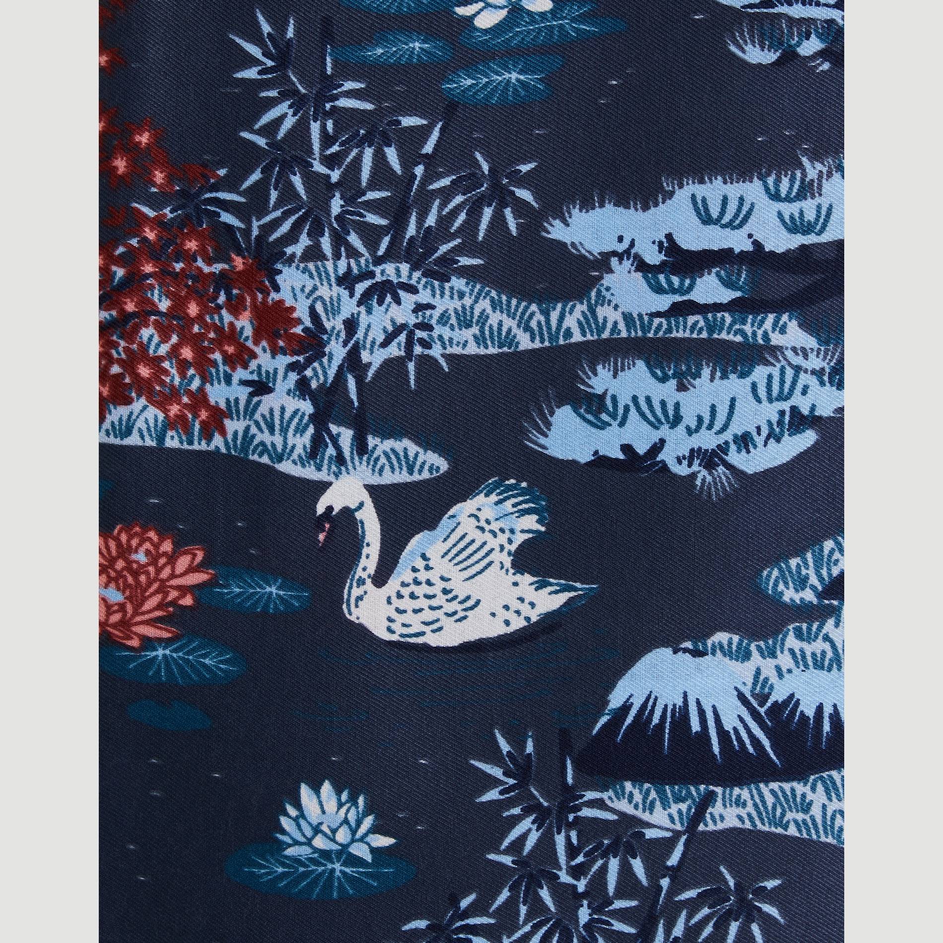Carre imprime, Indigo, large image number 2