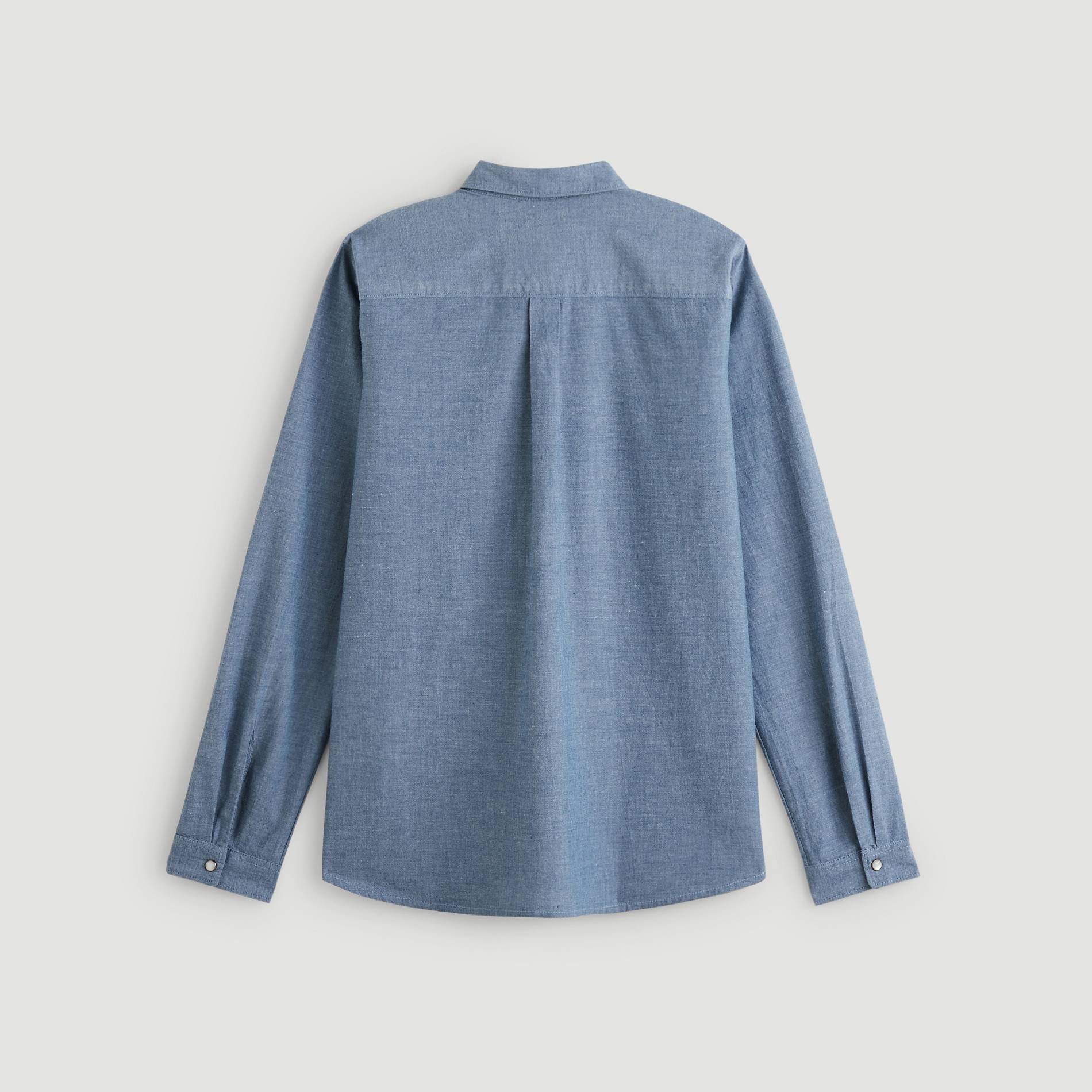 Blouse denim brodee, Bleu pâle, large image number 2