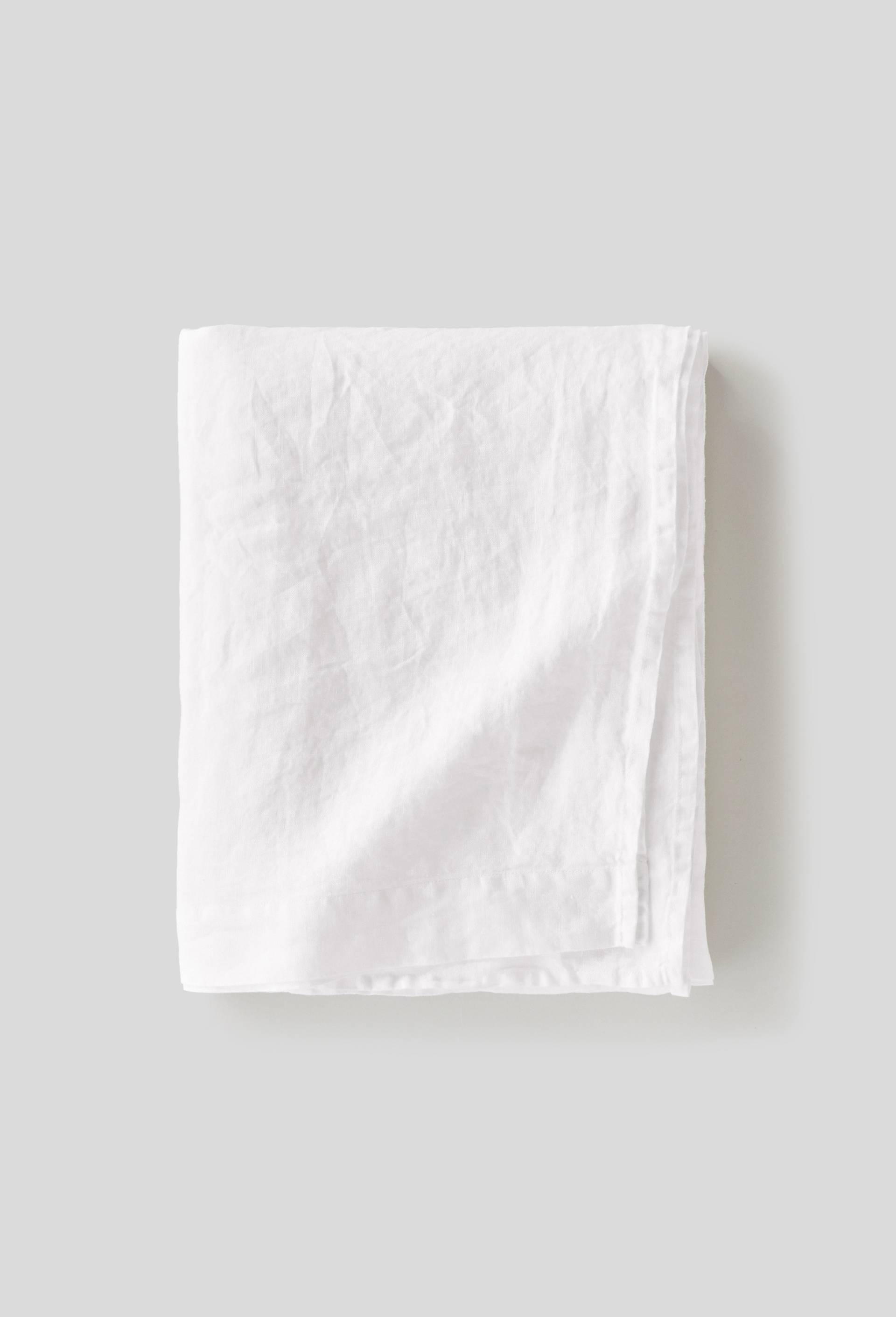 Drap plat 1 personne, 180x290cm, lin lavé, exclusivité web, Blanc, large image number 0