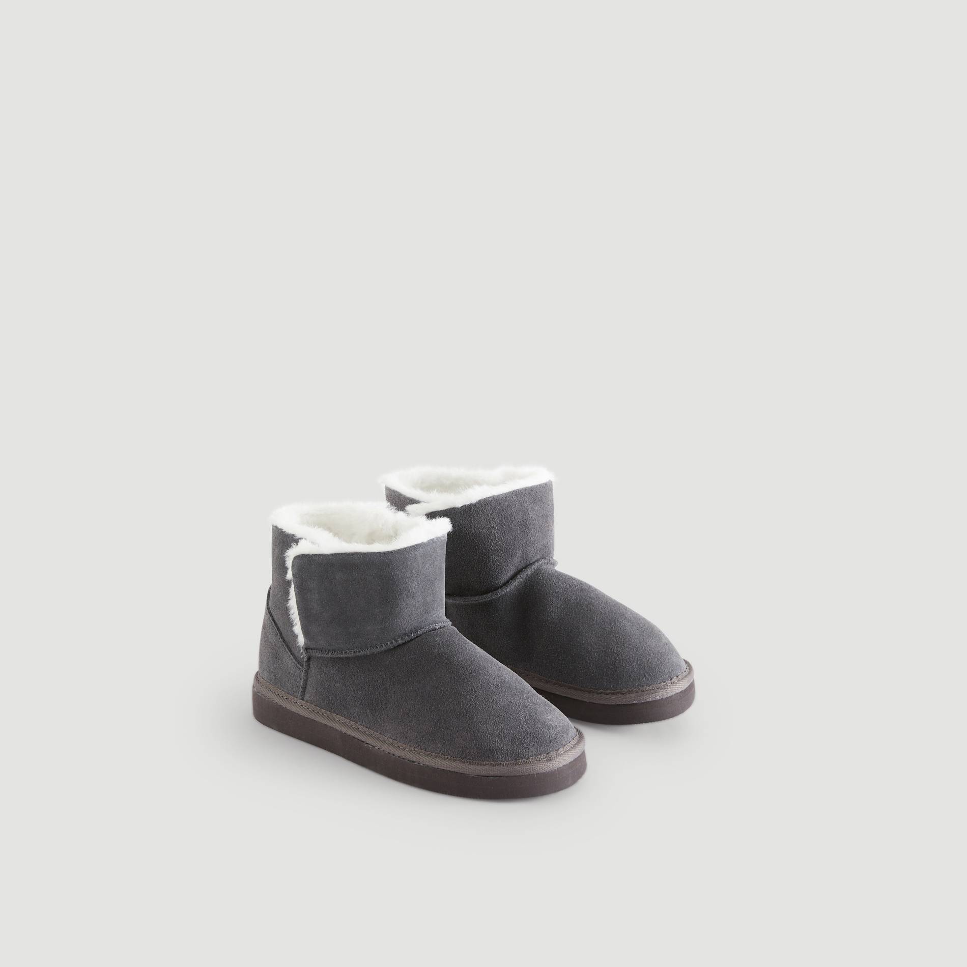 Bottes fourrees, Gris moyen, large image number 1