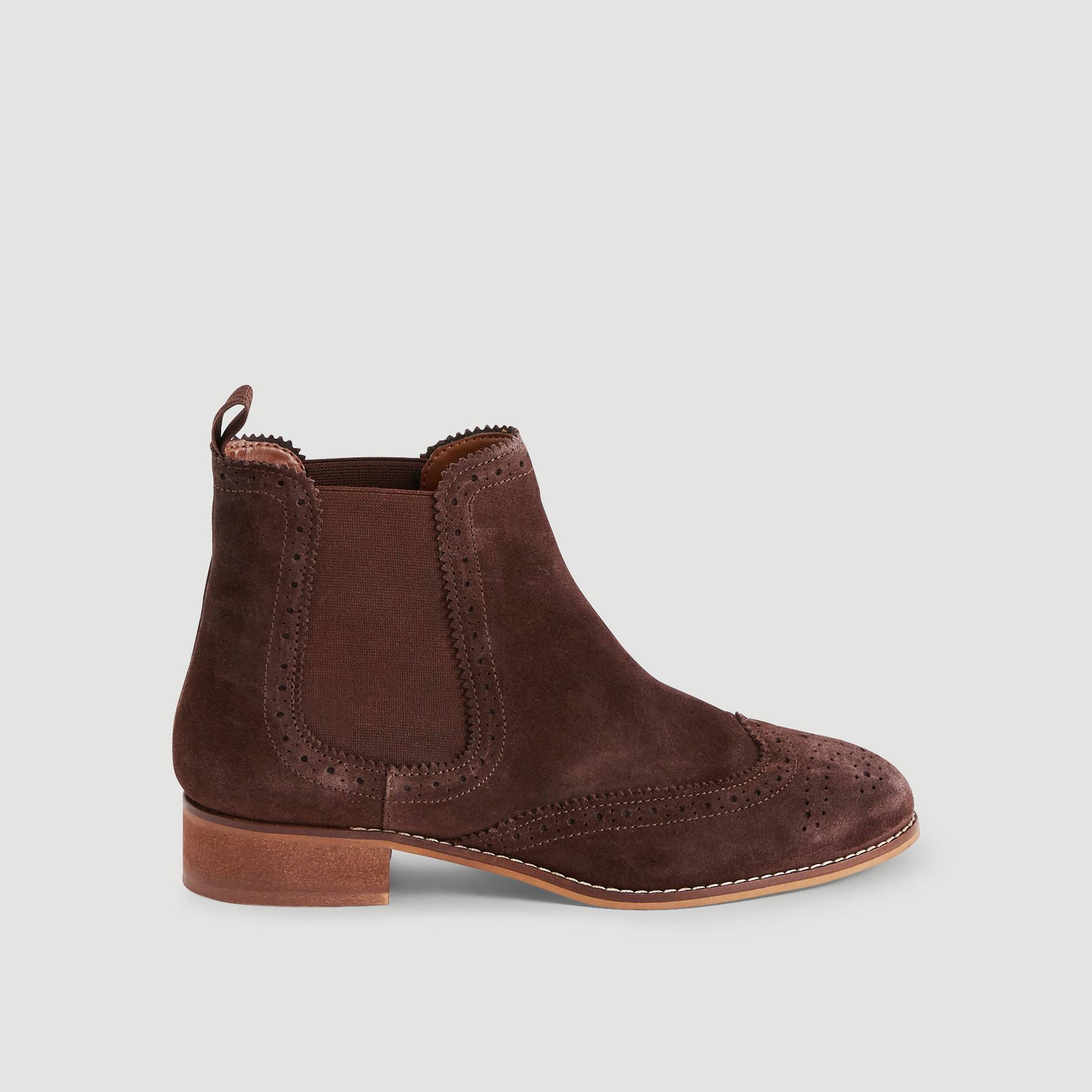 Boots en cuir, Chocolat, large image number 1